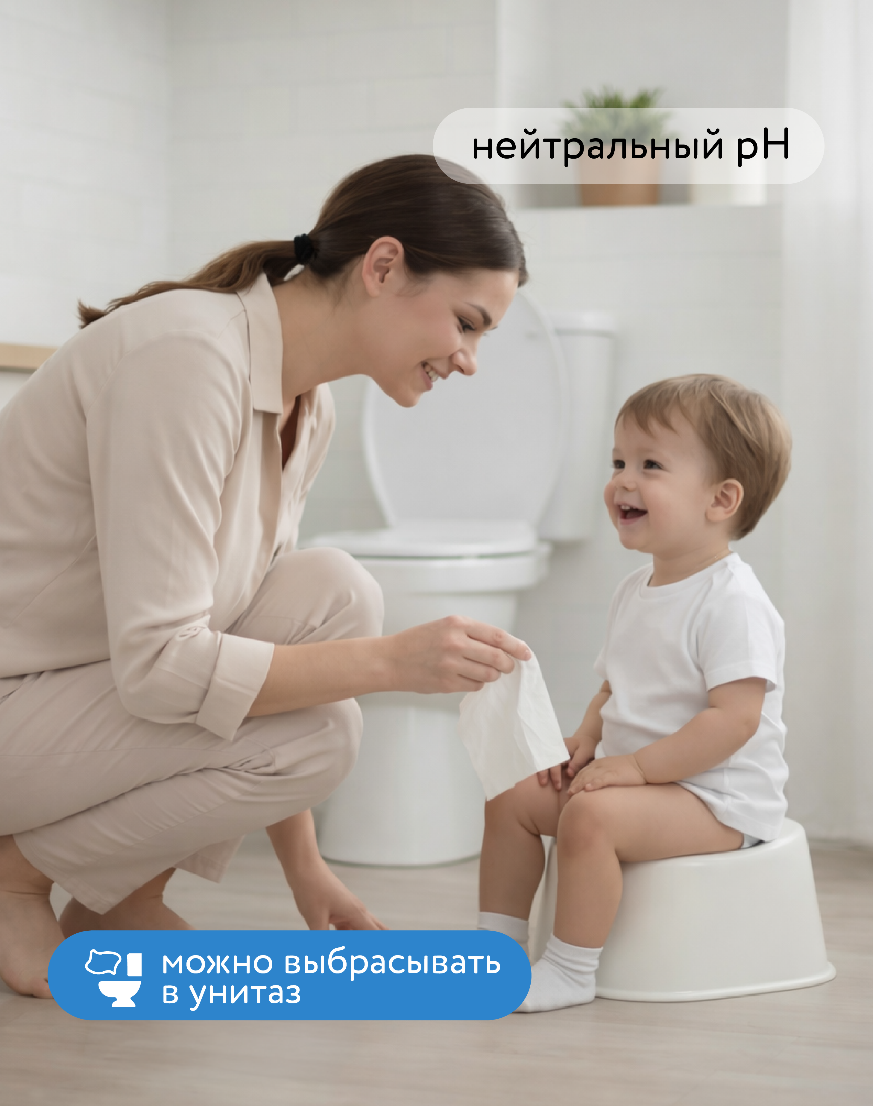 Влажная туалетная бумага BabyGo 42 шт. - фото 4