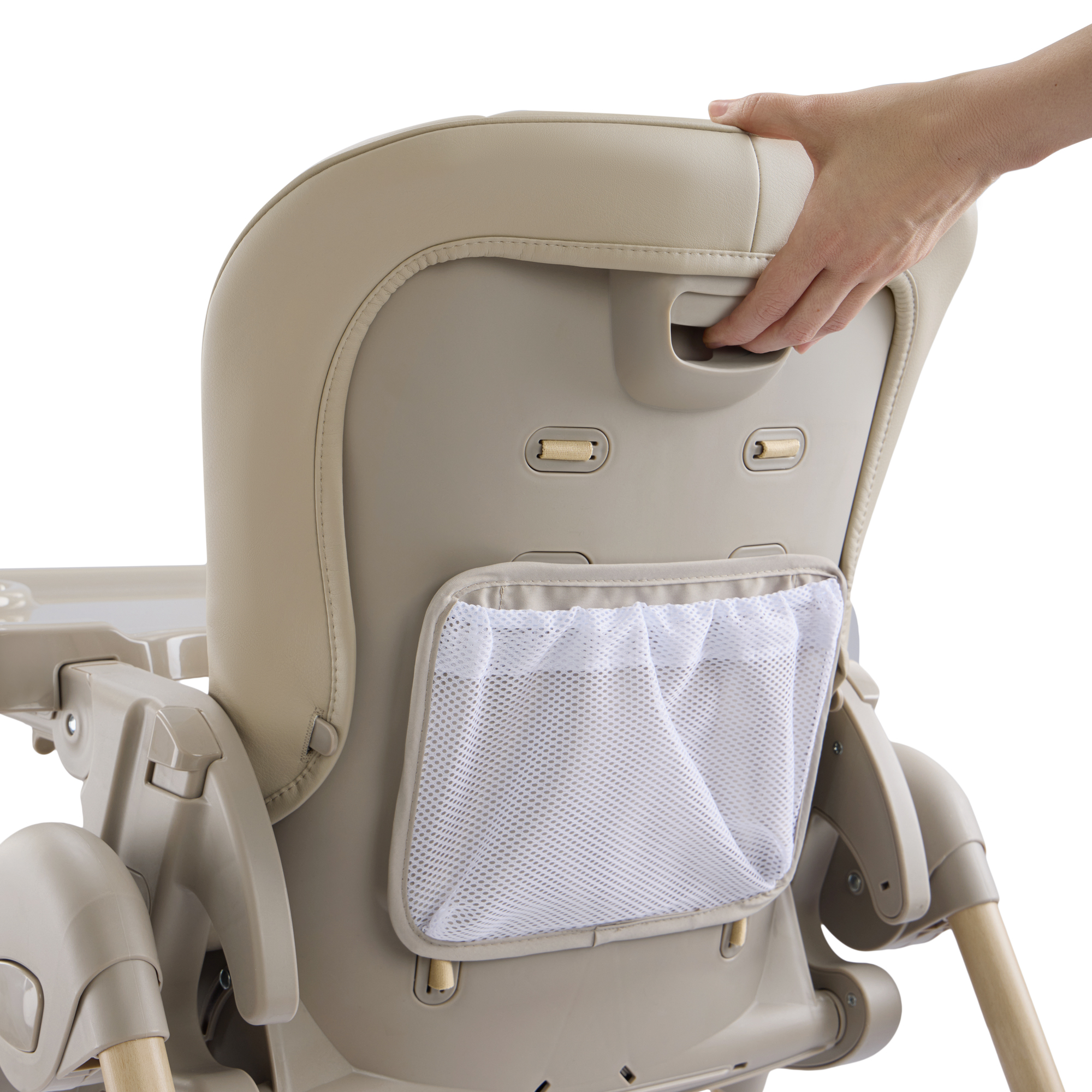 Стульчик для кормления Happy Baby WILLIAM LUX серый - фото 15