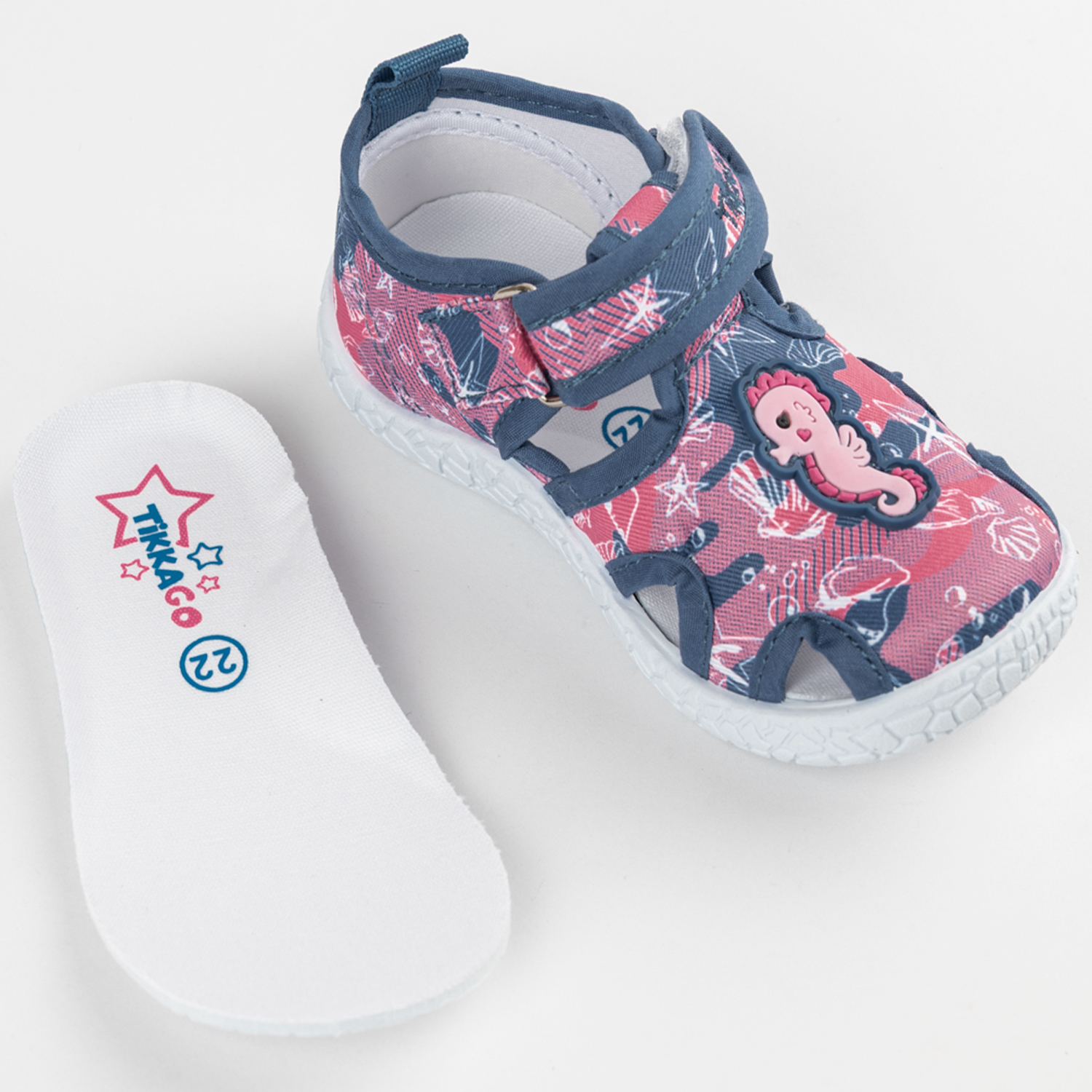 Сандалии TikkaGo 7T17_1507-2_navy-pink - фото 9