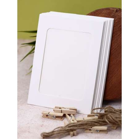 Крафтовые фоторамки iLikeGift Classic white 11.5х15.5см 10шт