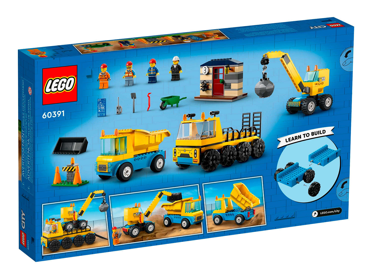 Конструктор LEGO City Строительные машины и кран 235 дет. - фото 10