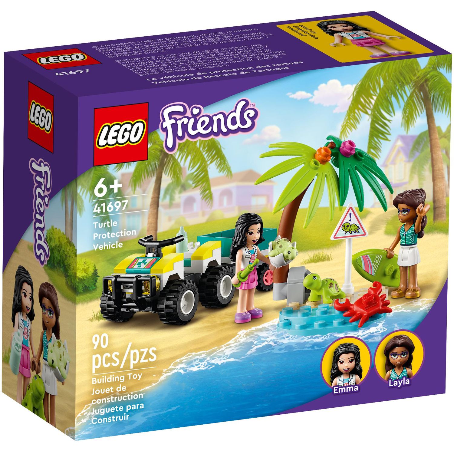Конструктор LEGO Friends Вездеход для спасения черепах 90 дет. - фото 1