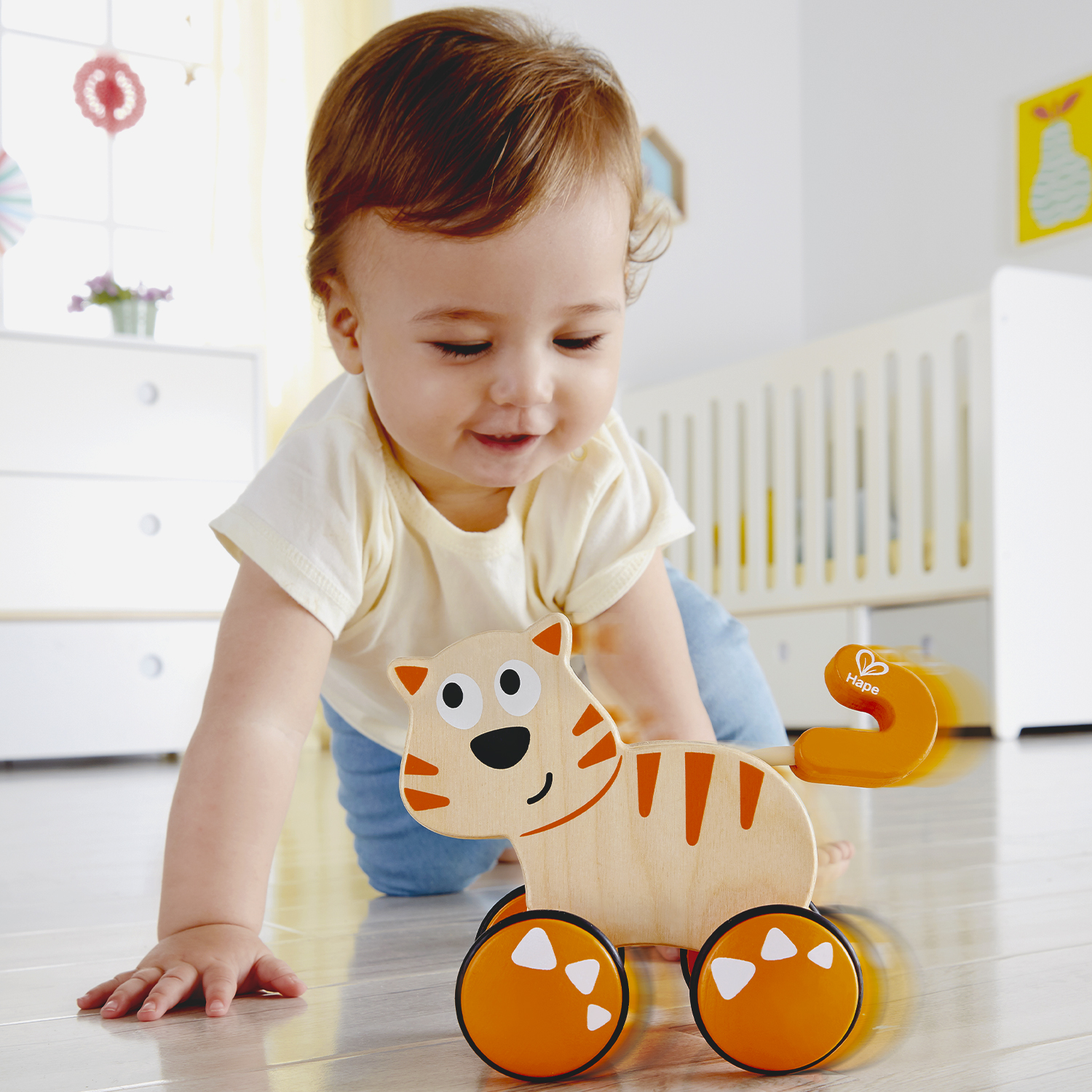 Каталка HAPE Толкай Данте E0363_HP - фото 1