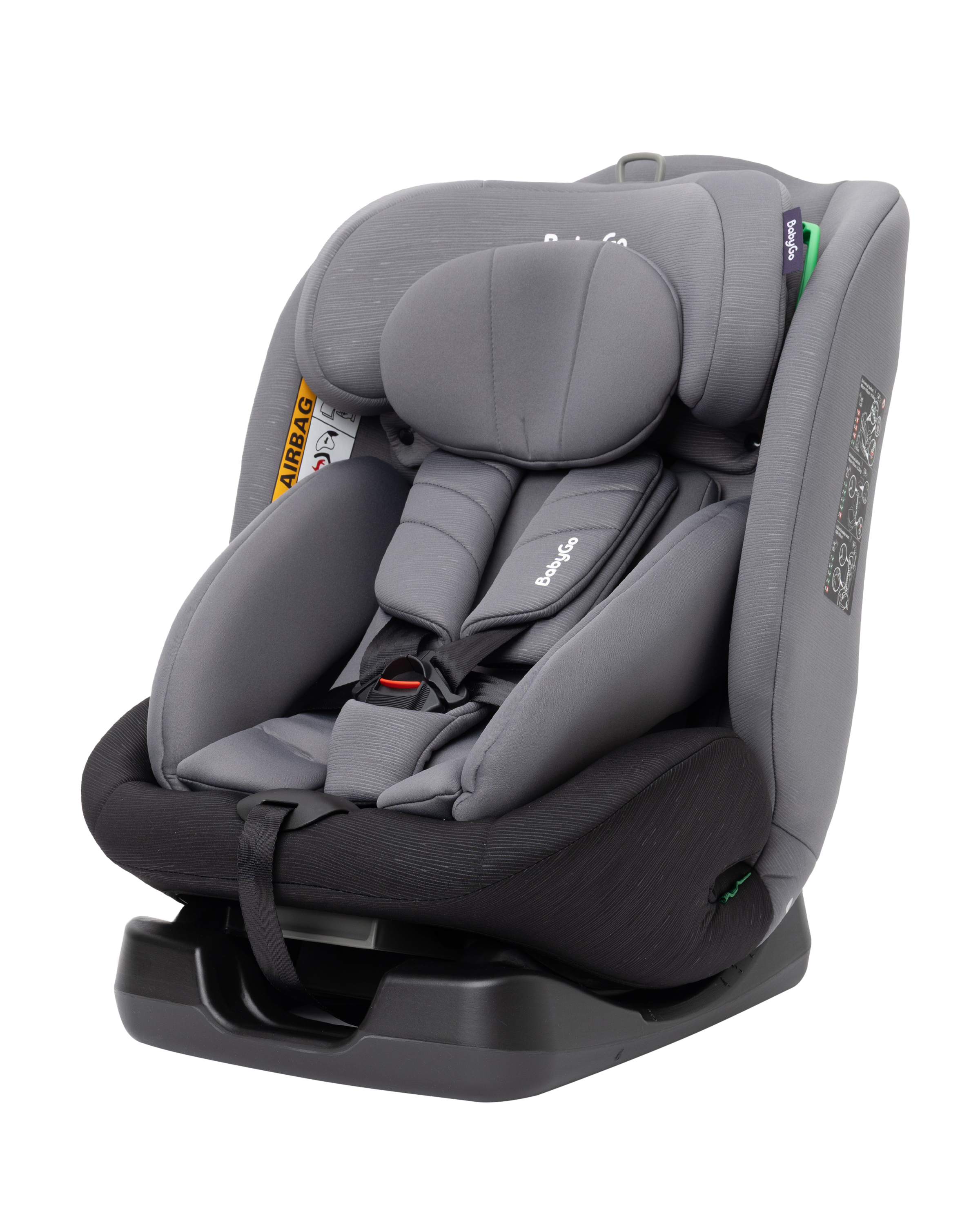 Автокресло BabyGo 4-Stage 0+/1/2/3 (0-36 кг) серый - фото 2