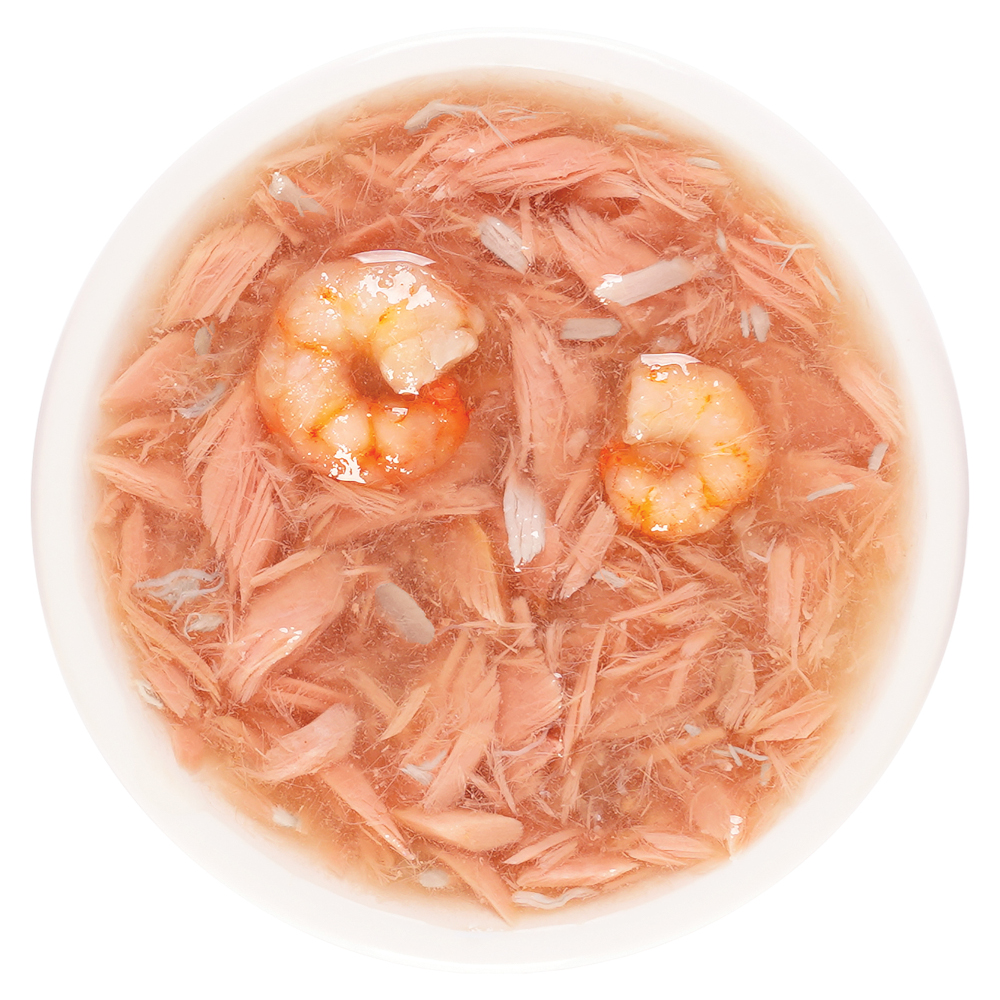 Корм для кошек Деревенские лакомства суп из тунца с креветками и крабом 4шт*35г - фото 3