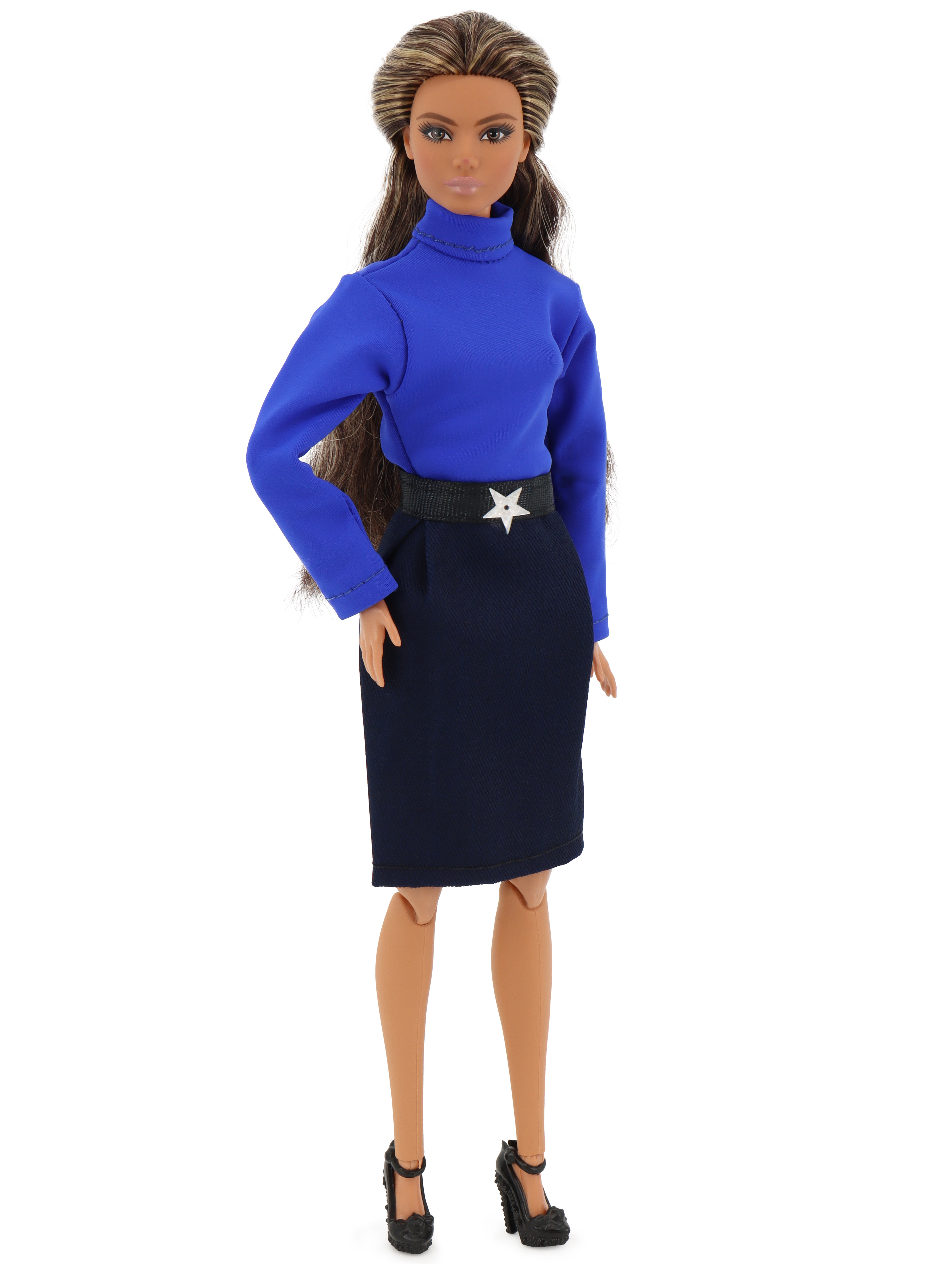 Одежда для кукол Модница 2017синий - фото 4