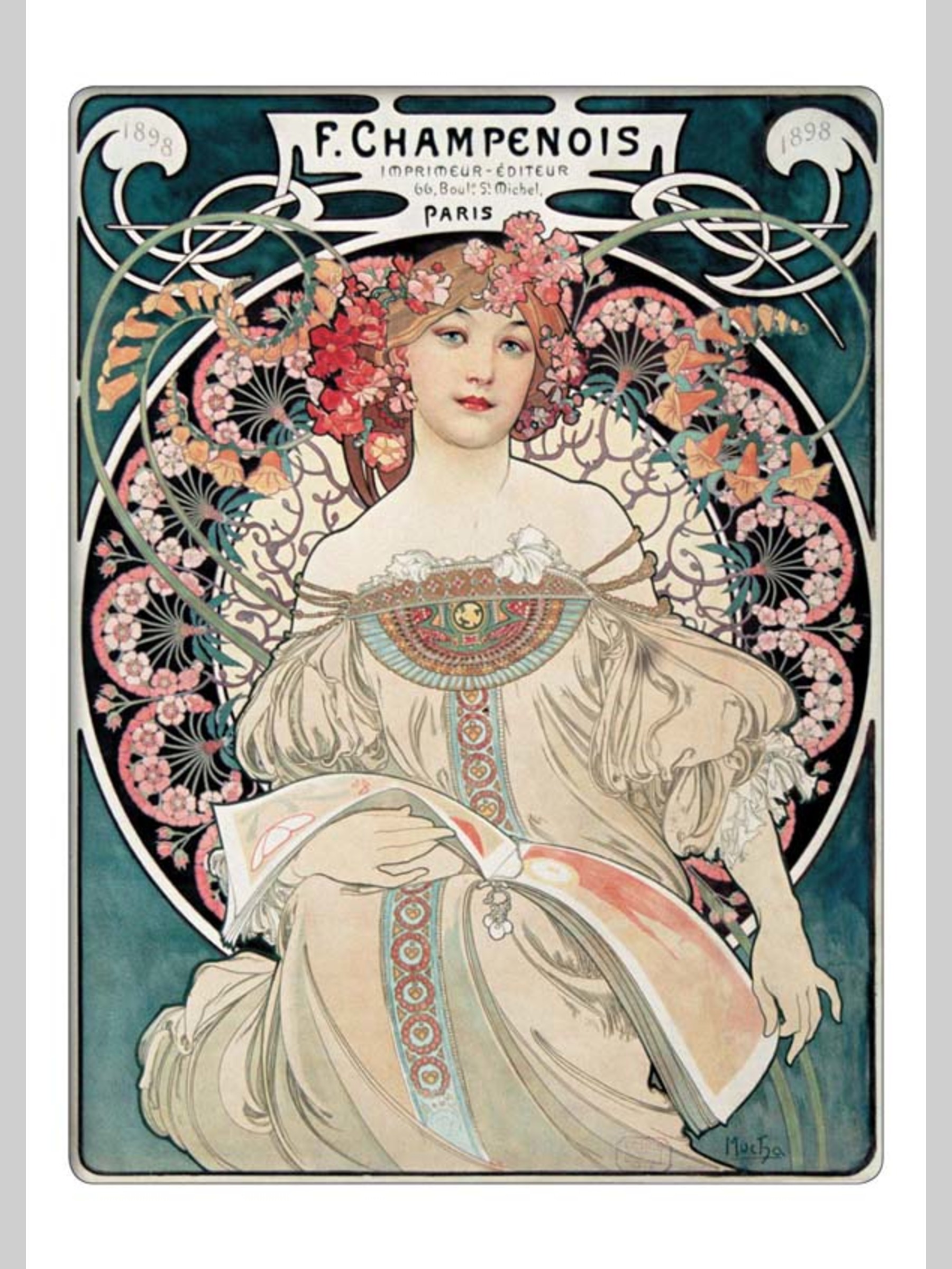 Набор открыток Белый город Альфонс Муха почтовые открытки для посткроссинга - фото 3