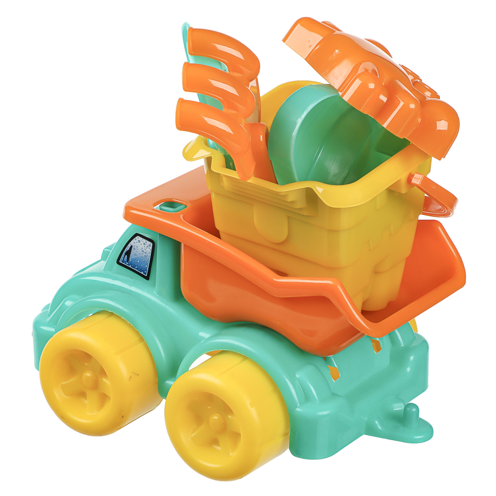 Песочный набор Игроленд Машинка-грузовик 7 предметов 7 предм. - фото 14