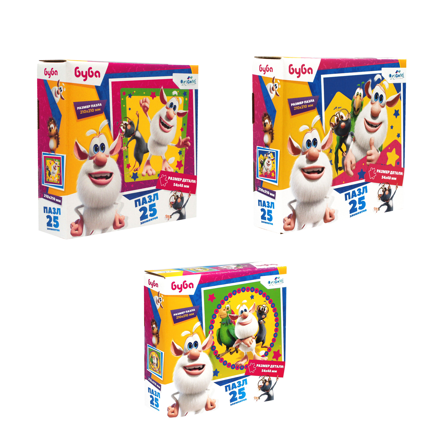 Пазл ORIGAMI Буба классический в ассортименте - фото 1