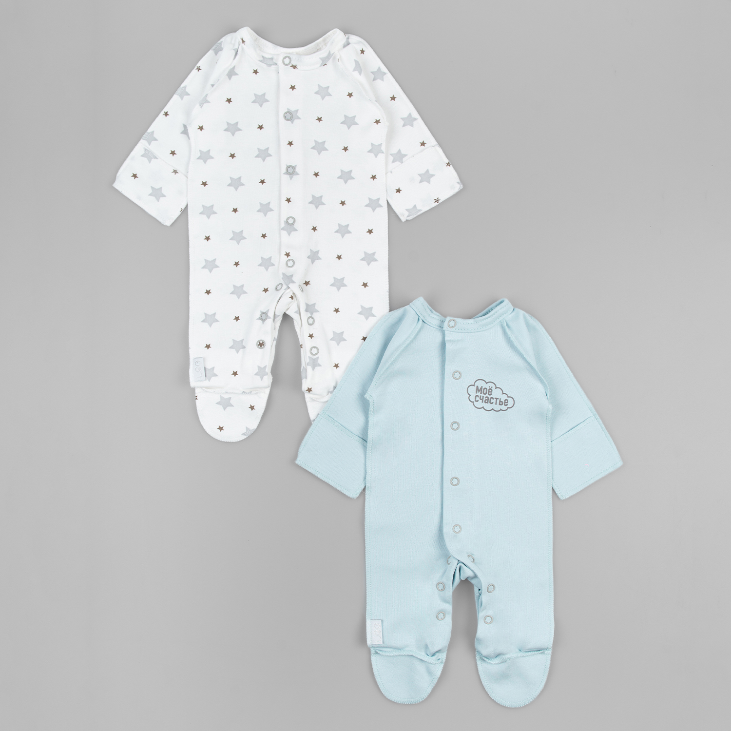 Комбинезон 2 шт LEO 1001А-16_белый/голубой - фото 1