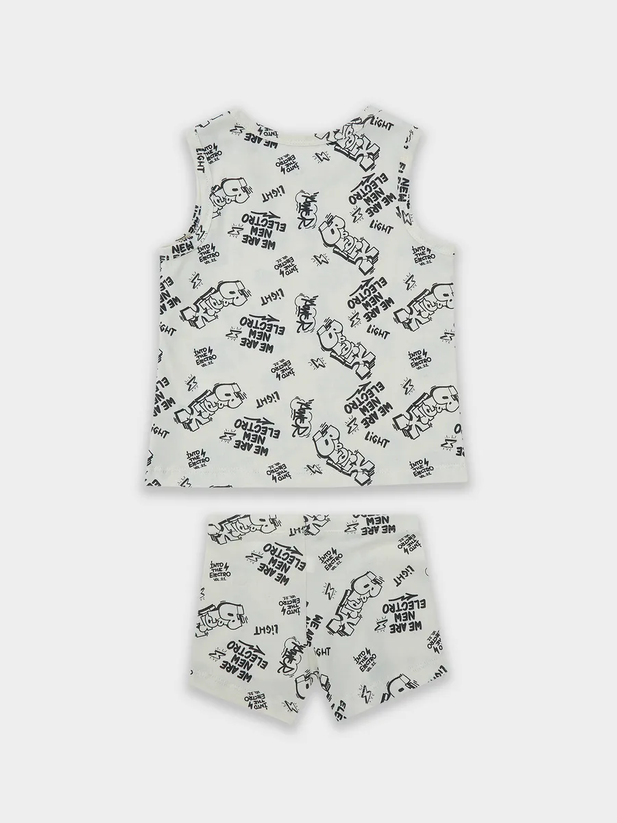 Майка и трусы Mark Formelle (Марк Формэль) 443002/граффити на молочном - фото 5