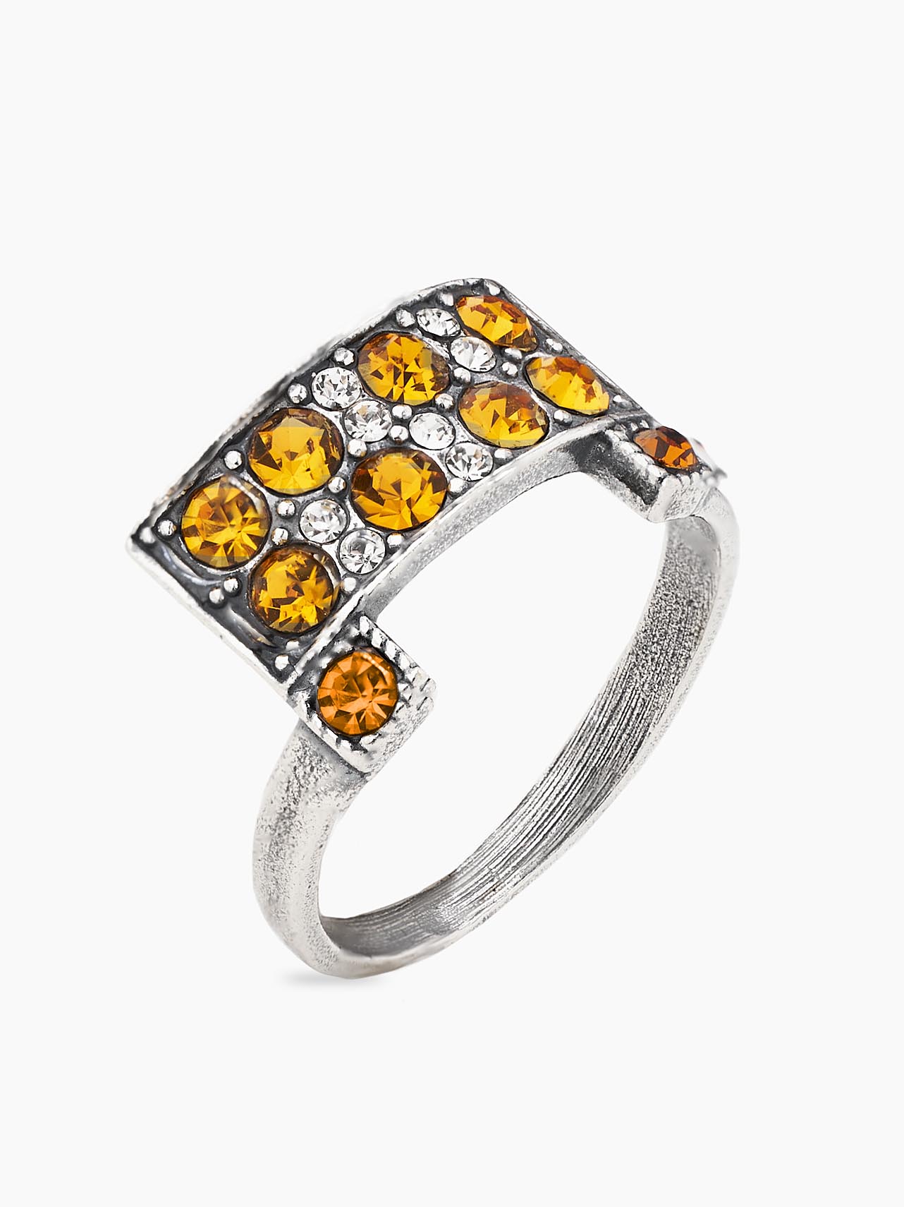 Кольцо Shine and Beauty 80710-413-к-стразыоранж - фото 1