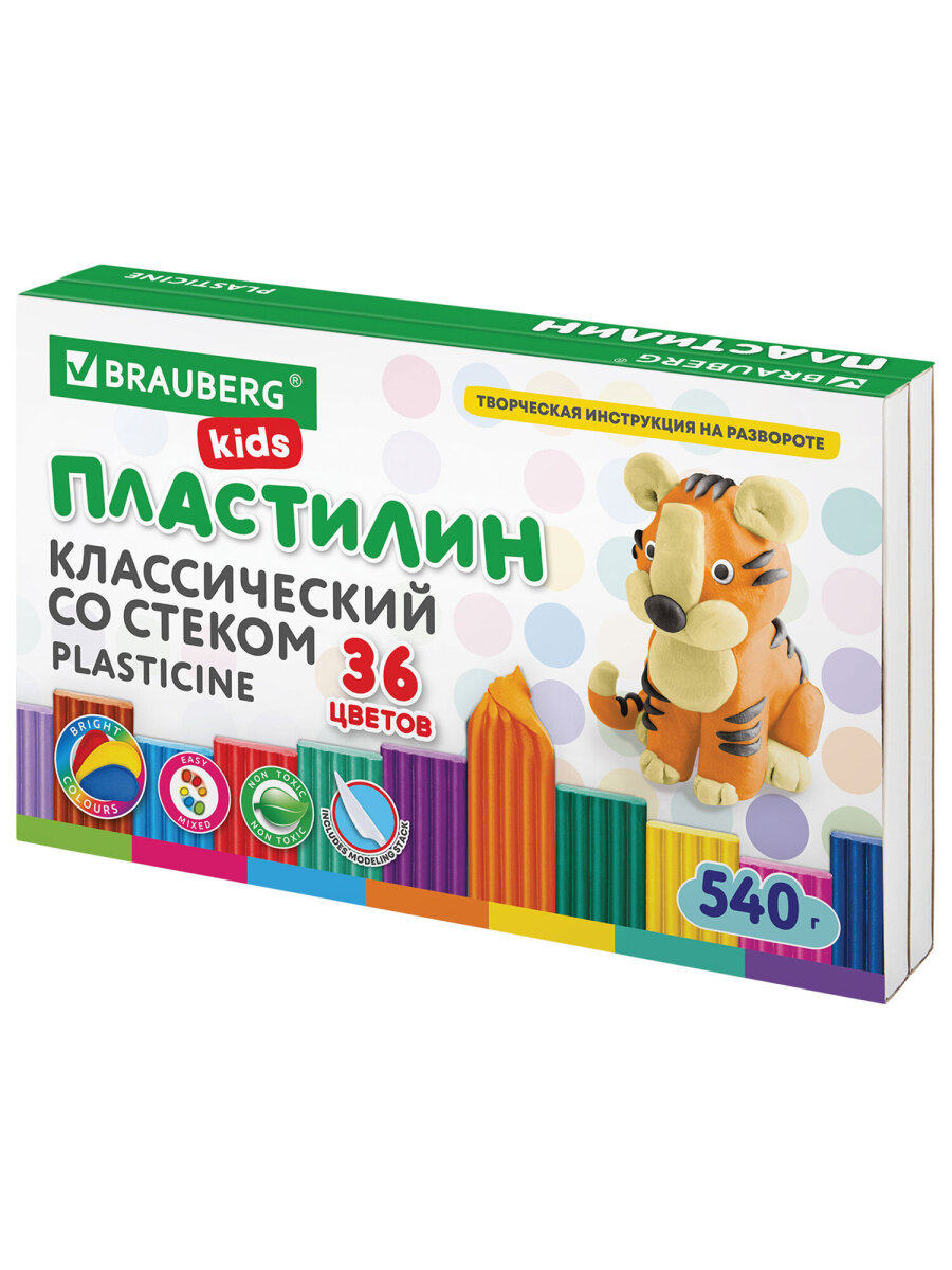 Пластилин Brauberg 36 цв. - фото 6