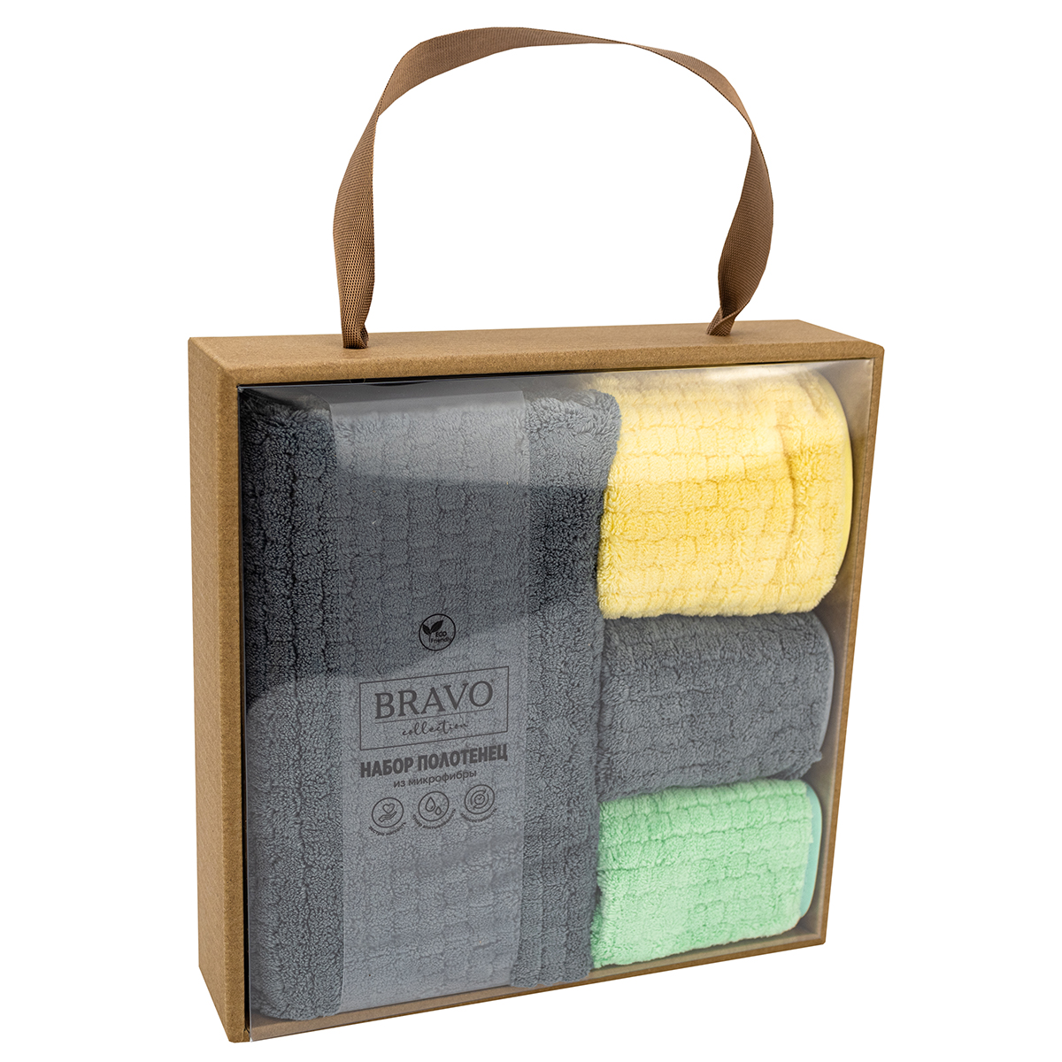 Полотенце BRAVO Гамма 50*80+30*30х3шт 4 шт. - фото 1