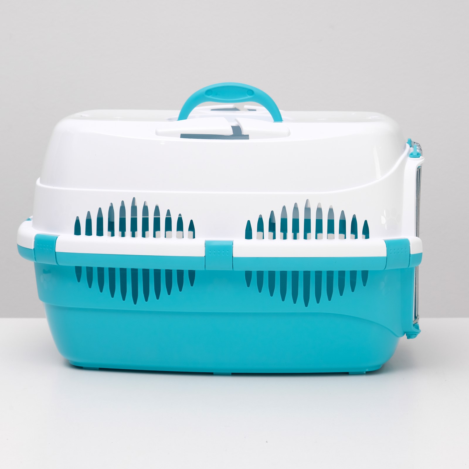 Переноска Пижон до 12 кг бело-бирюзовая - фото 3