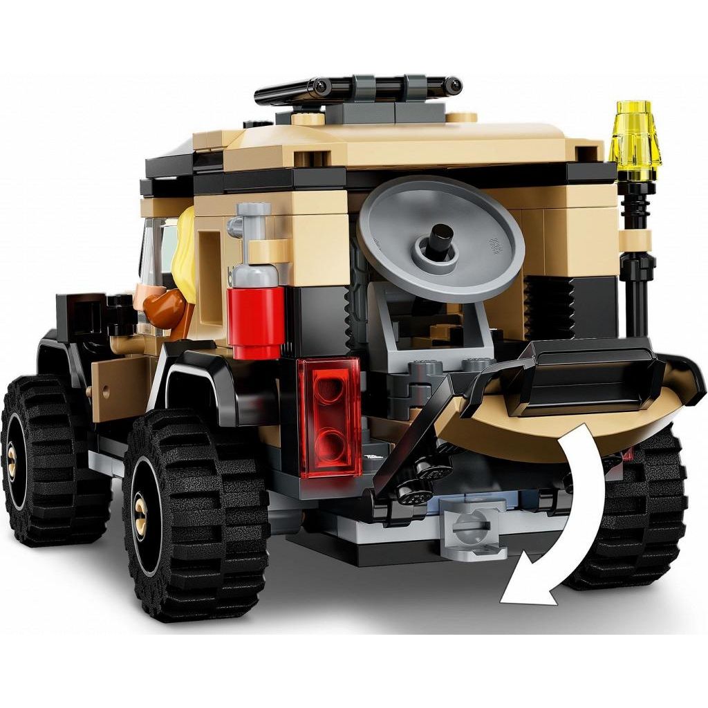 Конструктор LEGO Jurassic World Перевозка ПирорапторДилофозавр блочный - фото 6