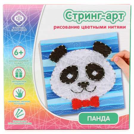 Картина из ниток Фабрика Фантазий Панда