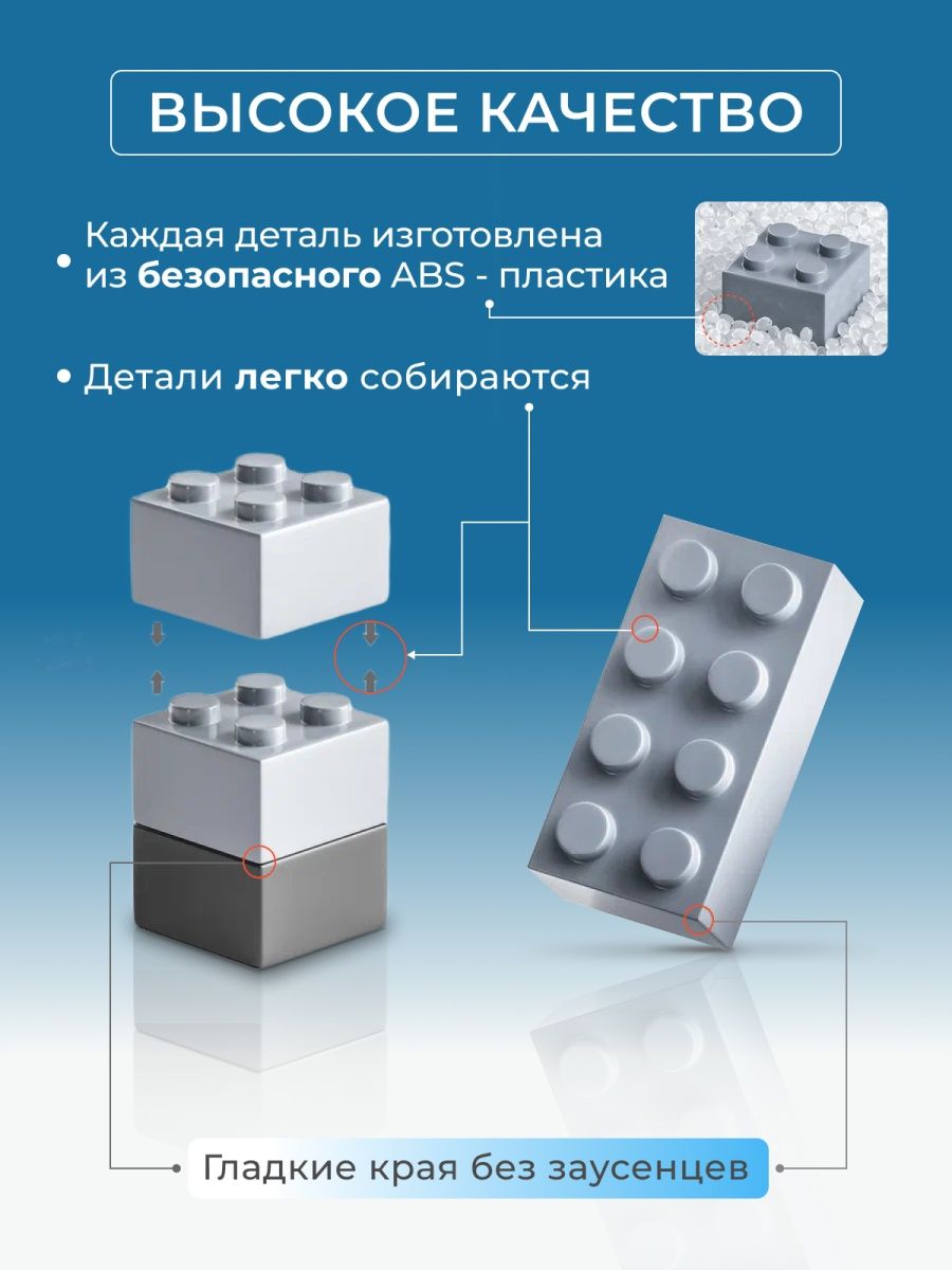 Конструктор TrendToys Военный корабль блочный - фото 5