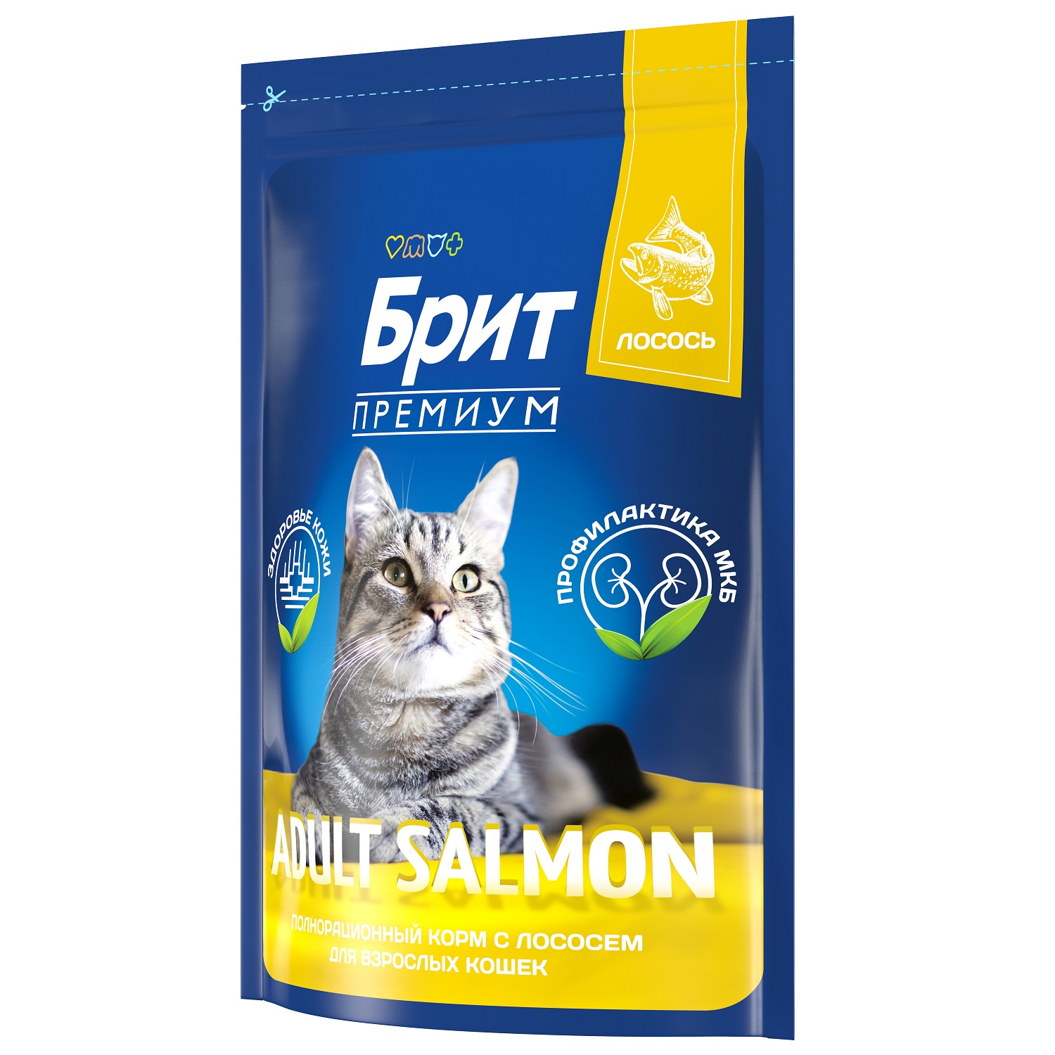 Корм для кошек Brit 2кг Premium Cat Adult Salmon с лососем сухой - фото 4