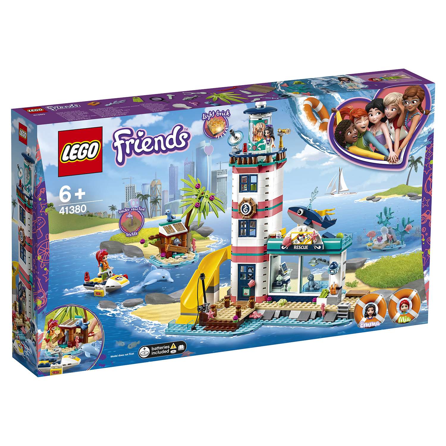 Конструктор LEGO Friends Спасательный центр на маяке блочный - фото 2