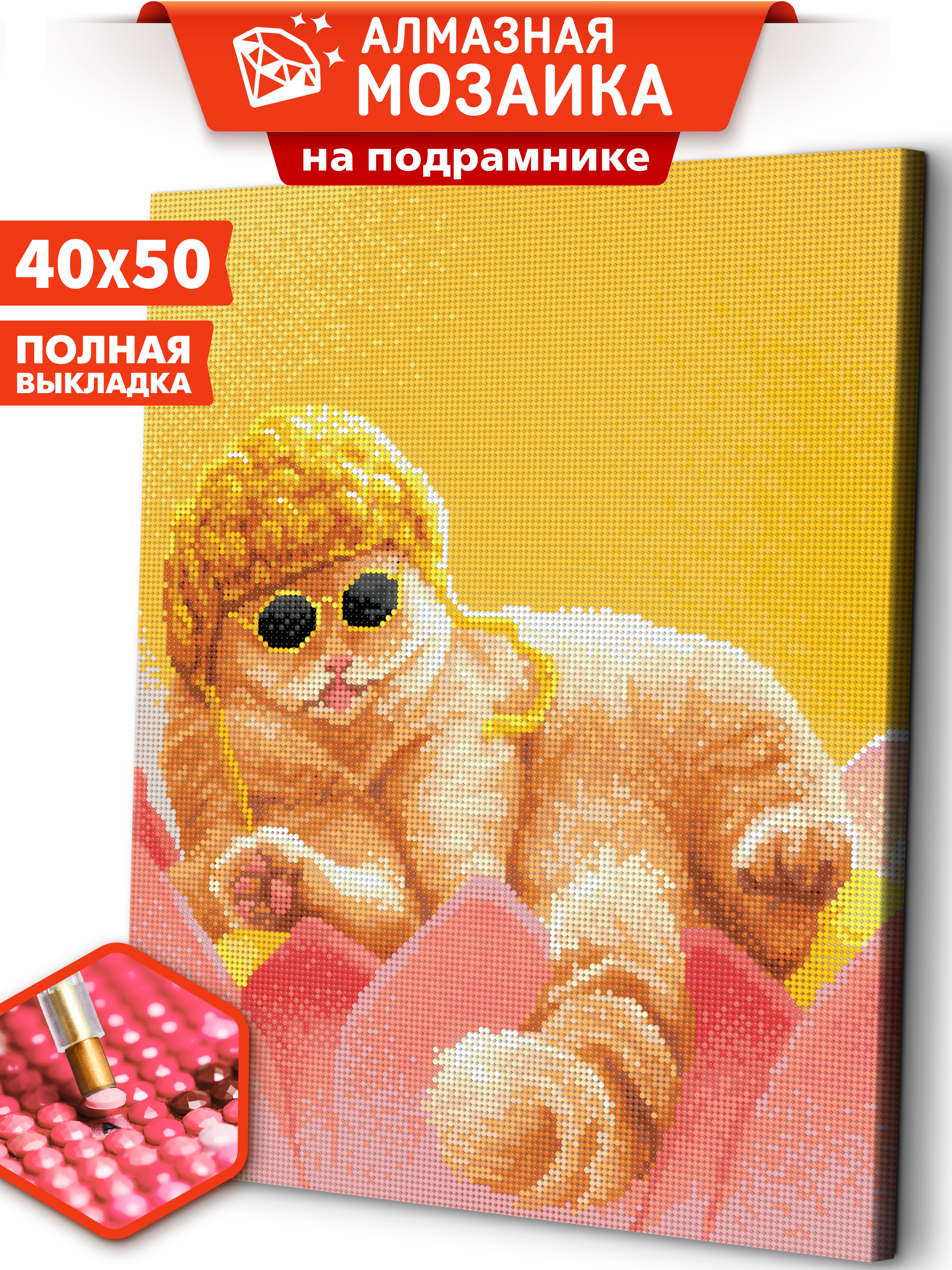 Алмазная мозаика Art sensation Солнечный кот в ассортименте - фото 1