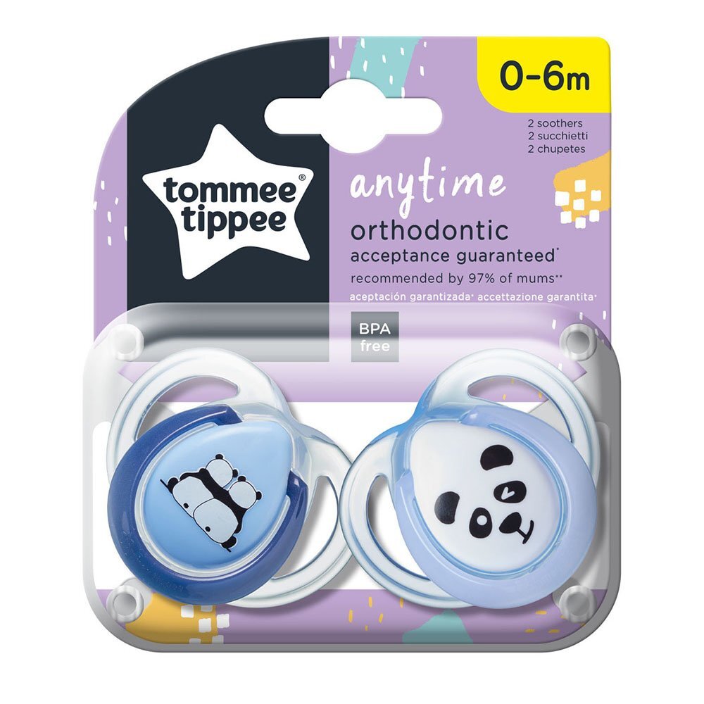 Пустышка Tommee tippee силикон от 0 мес. 2 шт. - фото 1