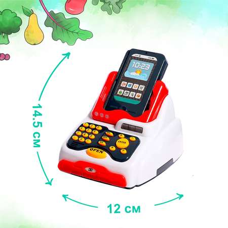 Игровой набор Sima-Land продукты, прилавок, касса, тележки и корзинки