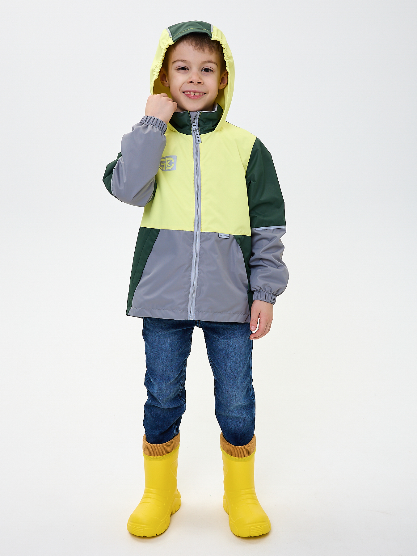 Ветровка GooDvinKids В10021-02/желтыймикс - фото 4