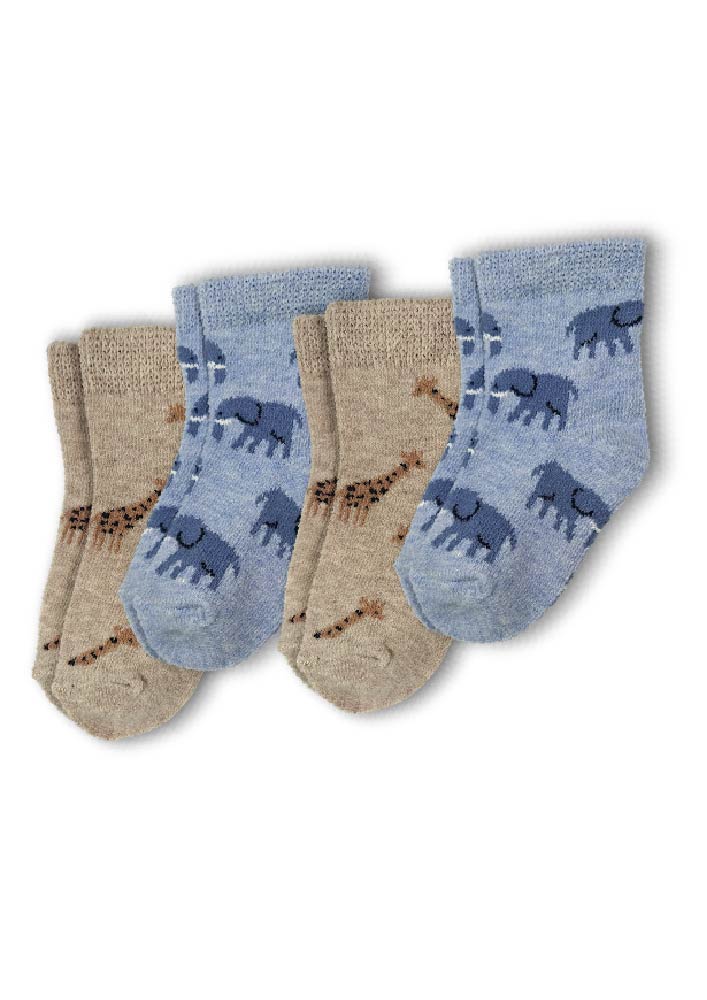 Носки 4 пары Капризуля 222с3-4п рис Жираф - фото 1