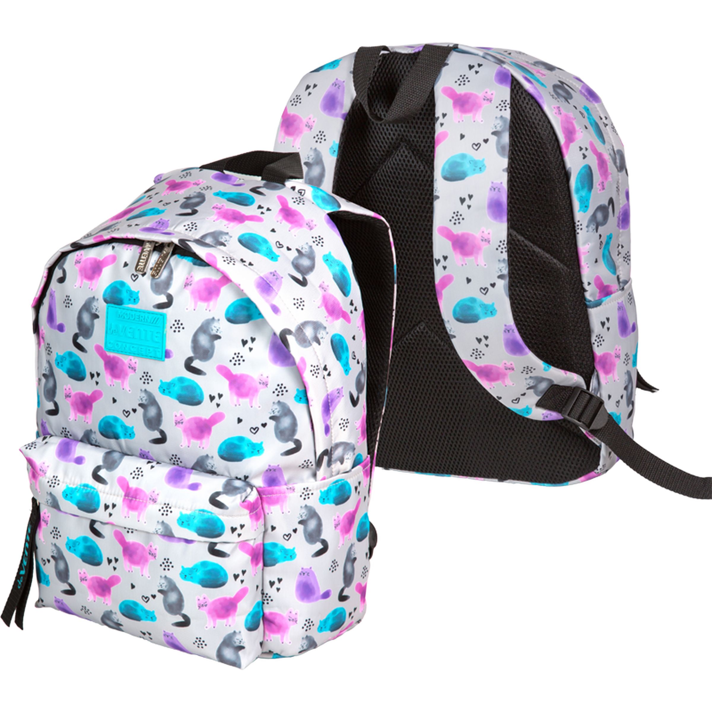 Рюкзак deVENTE Limited Edition Aqua Cats - фото 1