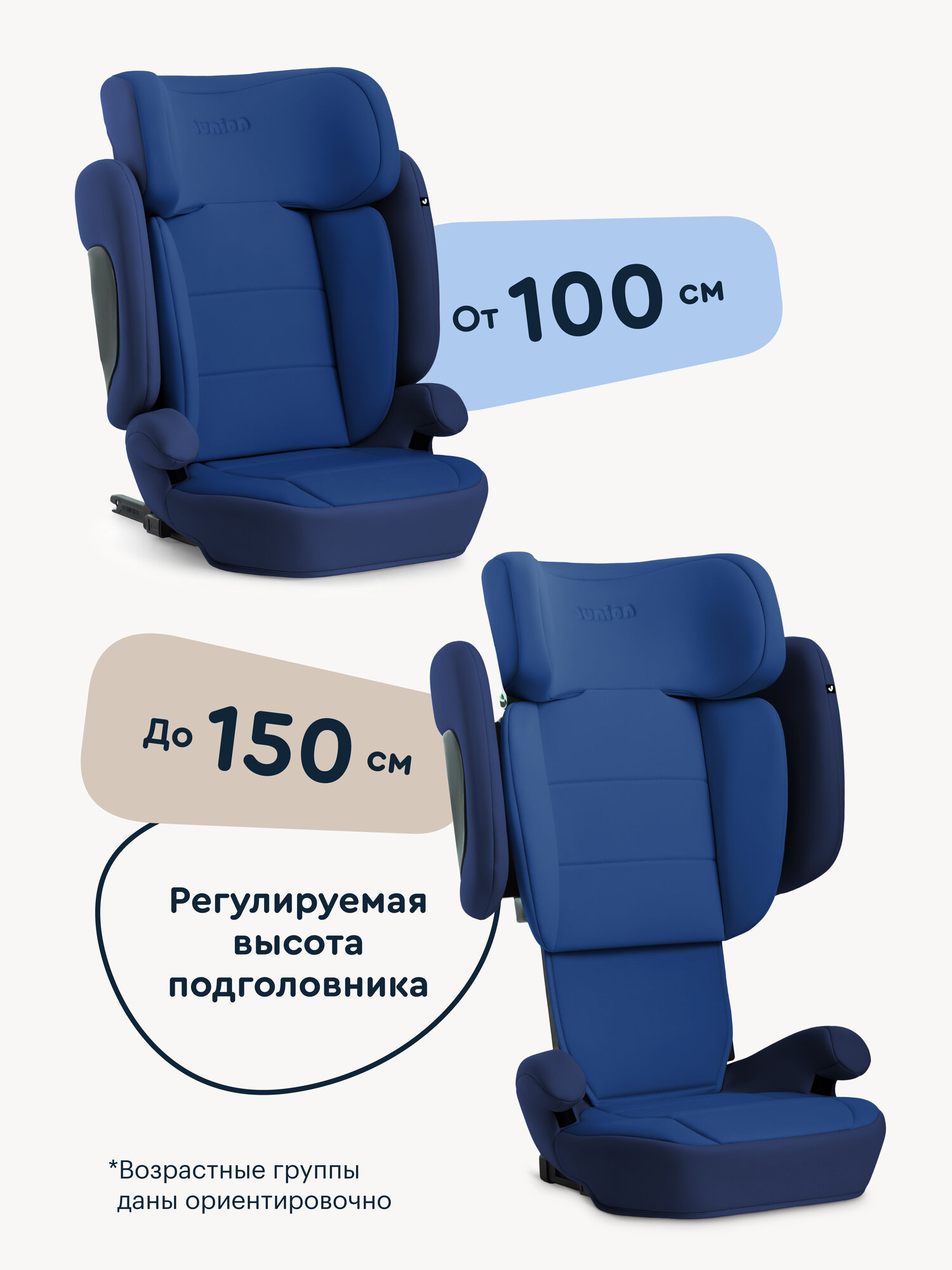 Автокресло Junion Lio Isofix 2/3 (15-36 кг) синий - фото 4