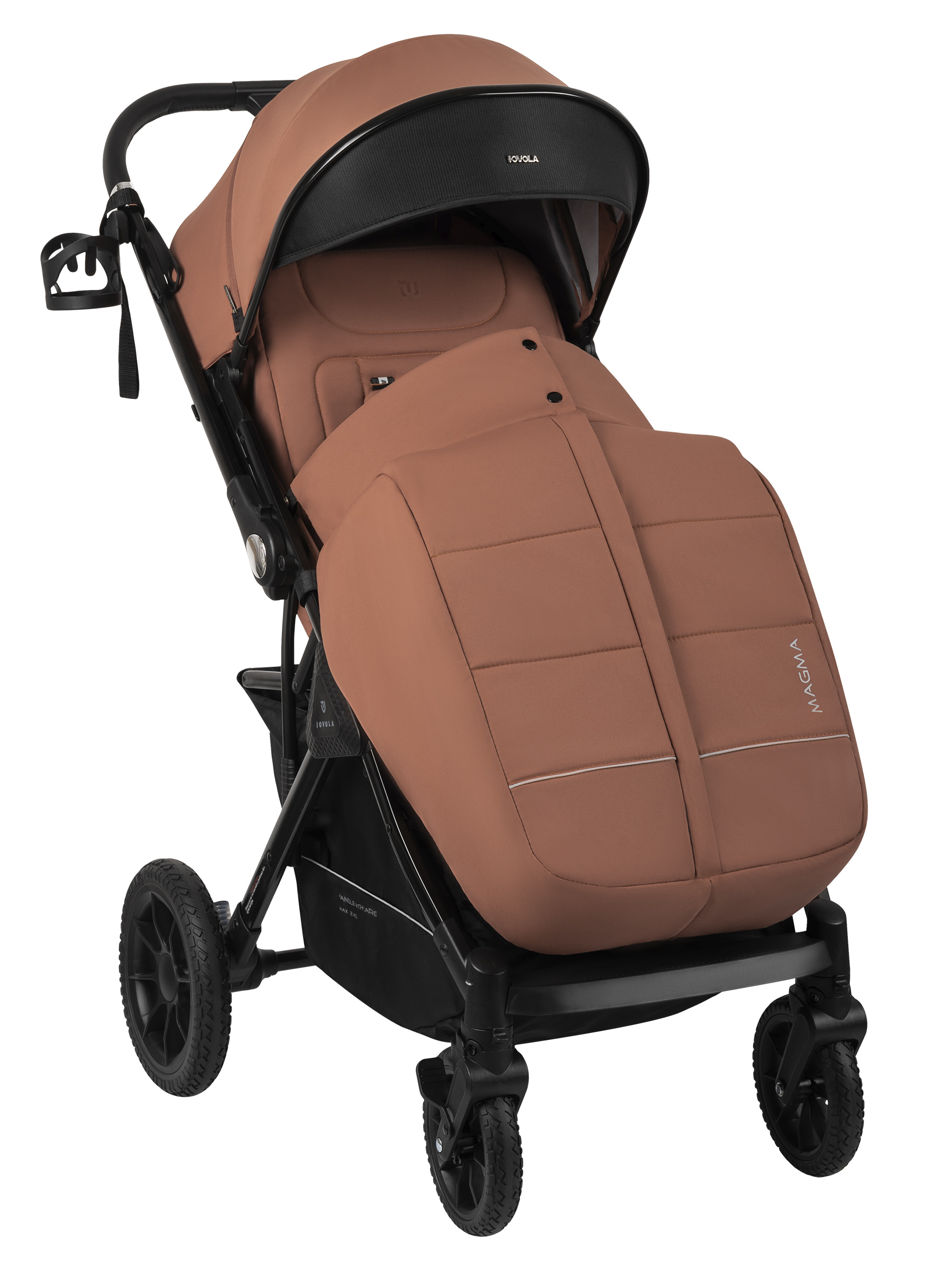 Коляска прогулочная JOVOLA Magma Plus терракот - фото 17