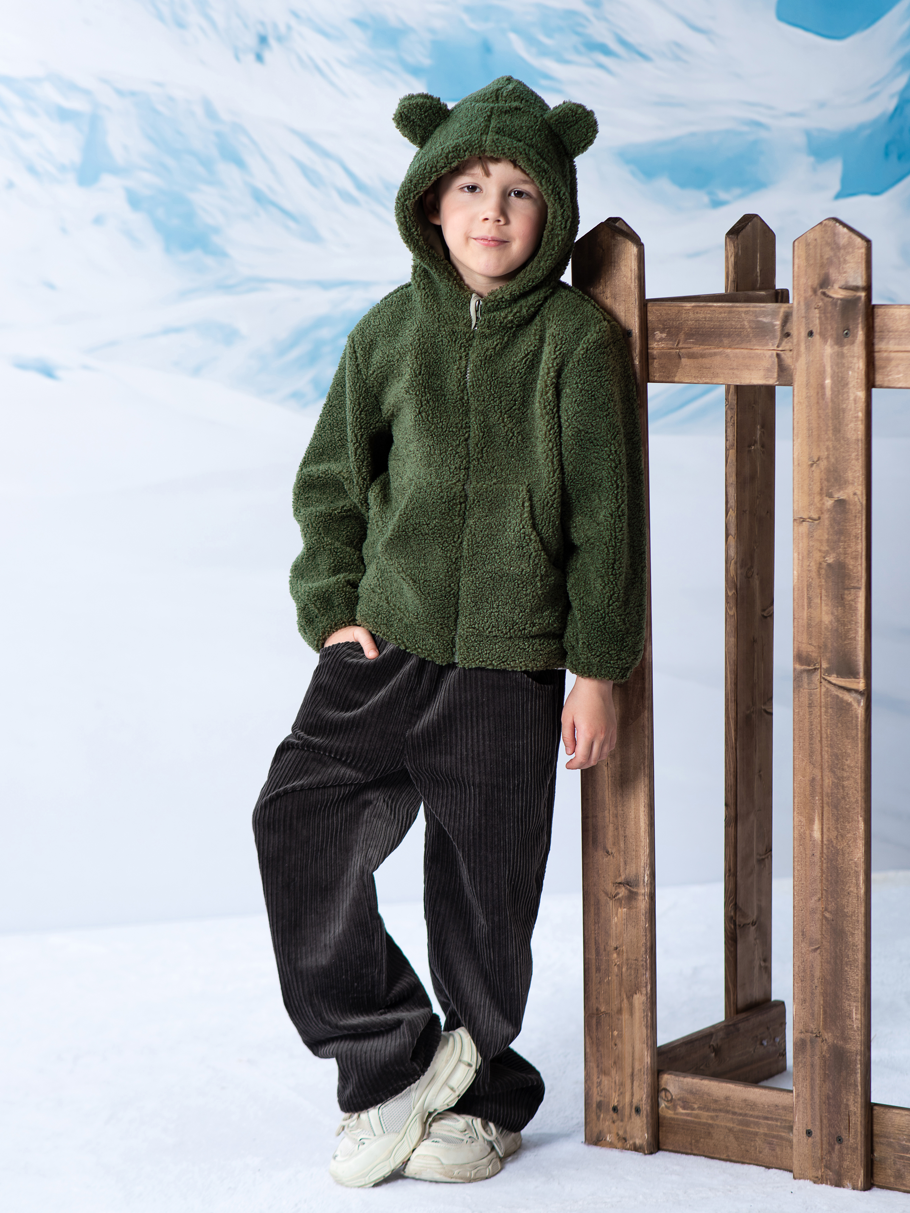 Толстовка LisaWeta FC-01-24 хаки - фото 2