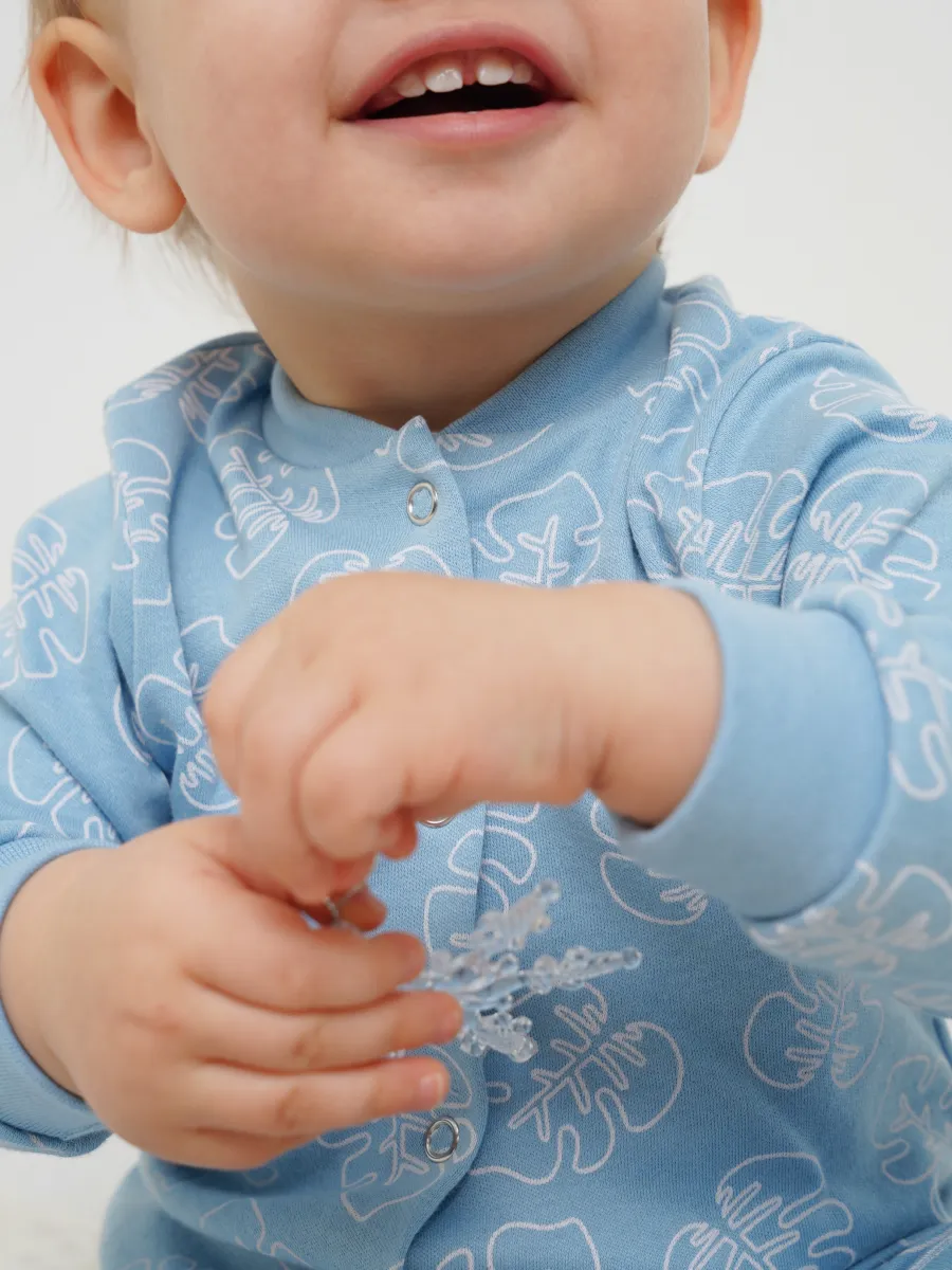 Комбинезон 3 шт Супер Пупс нбр/3пр/ком/сл/sk18синийлисточкиветочки - фото 13