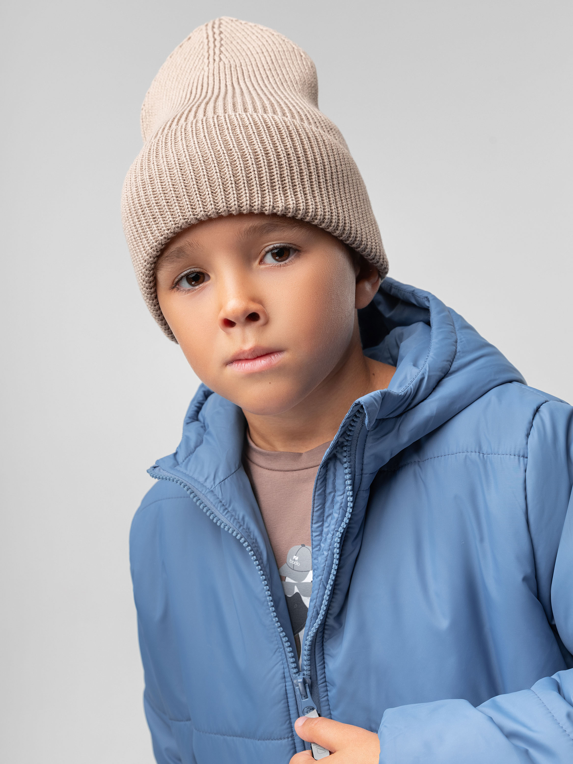 Шапка Bodo 10-348MU_бежевый - фото 1