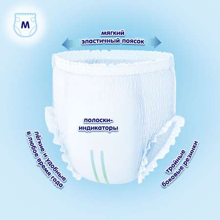 Трусики MANU ультратонкие M (6-11 кг) 66 шт.