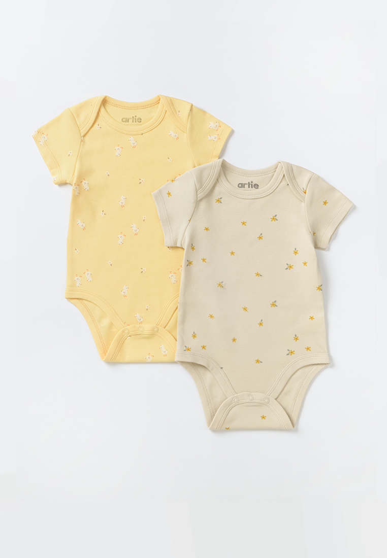 Боди 2 шт artie S25B14BK2-1505D/Желтый-бежевый - фото 1