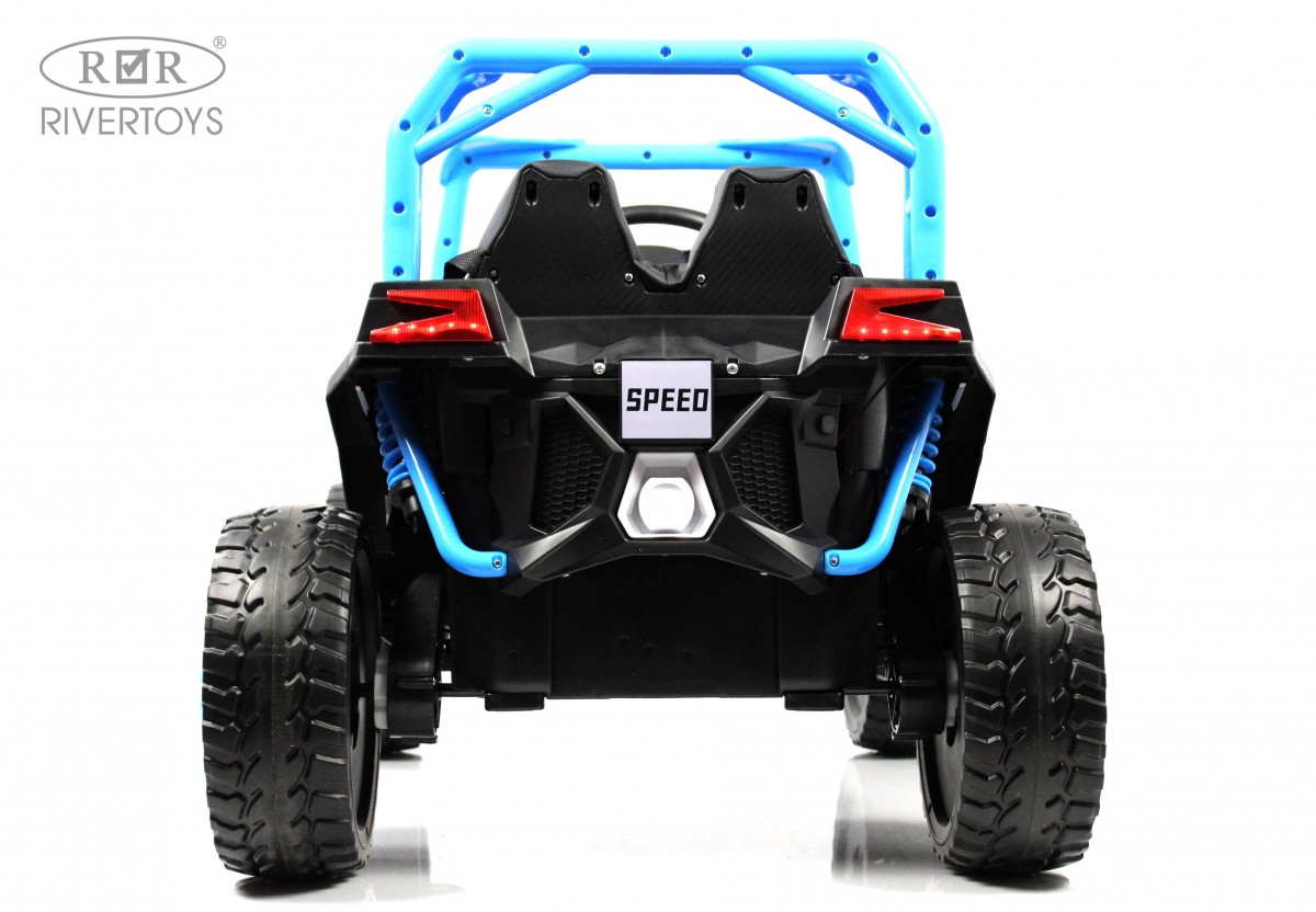 Электромобиль RIVERTOYS F888FF-A-BLUE С пультом ДУ - фото 4