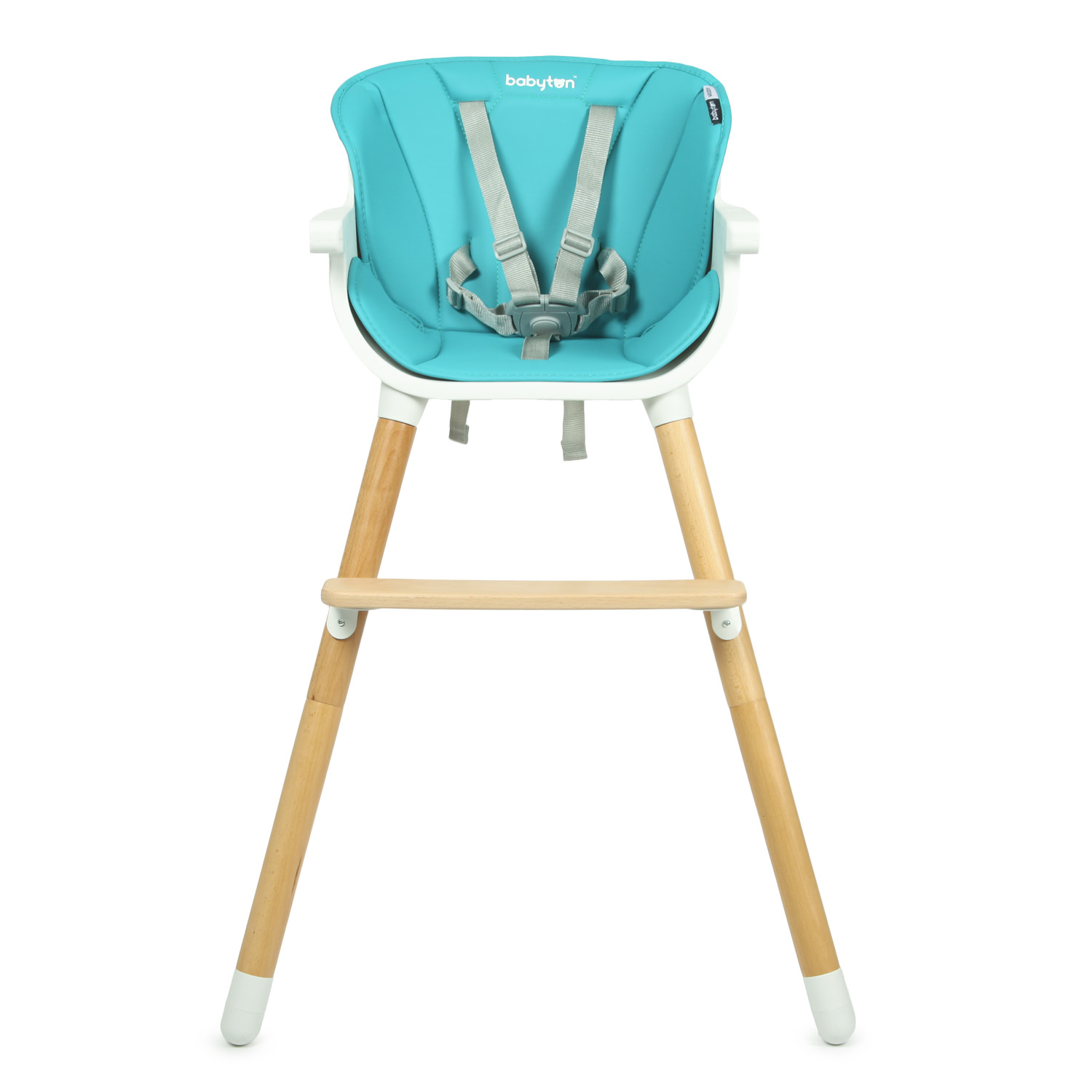 Стульчик для кормления Babyton Woody Turquoise трансформер - фото 3