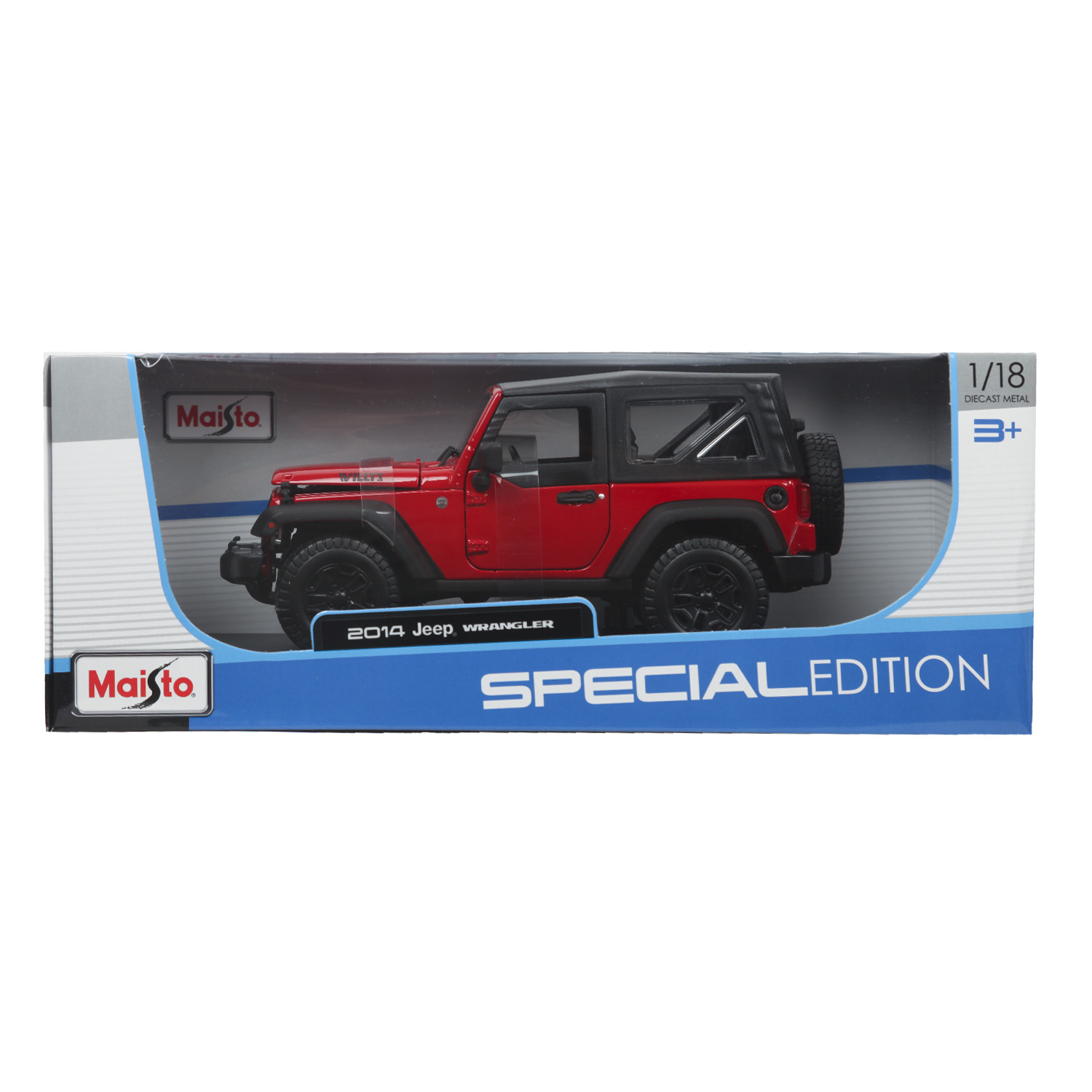 Автомобиль MAISTO Jeep 1:18 красный 31676 - фото 2