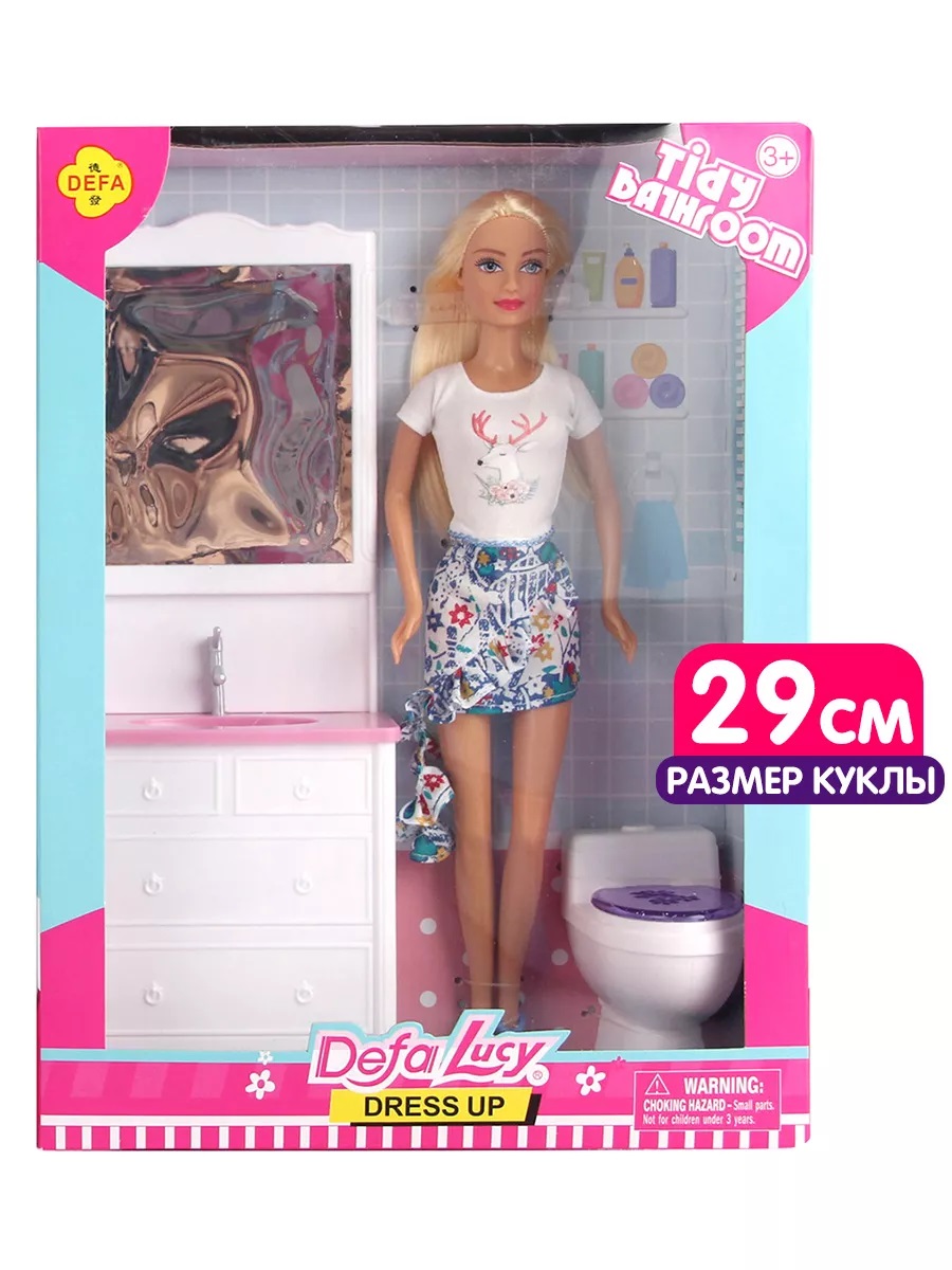 Кукла модельная Defa Lucy комната барби высота 29 см 8449//белый - фото 1