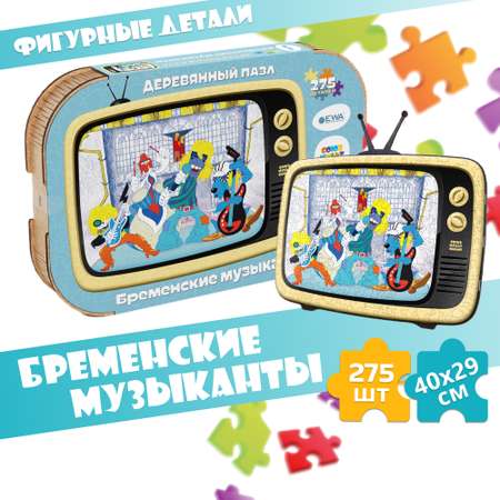 Пазл Eco Wood Art Бременские музыканты 40x29 см деревянный