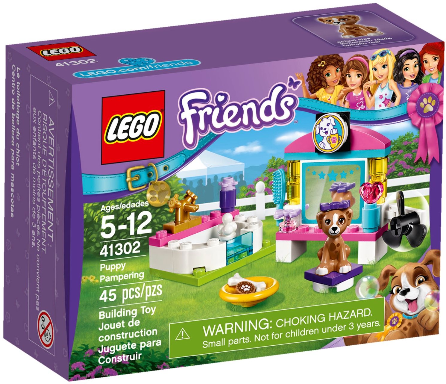Изображение товара Конструктор LEGO Friends салон красоты для щенков 41302 для девочек Изображение товара Конструктор LEGO Friends салон красоты для щенков 41302 для девочек