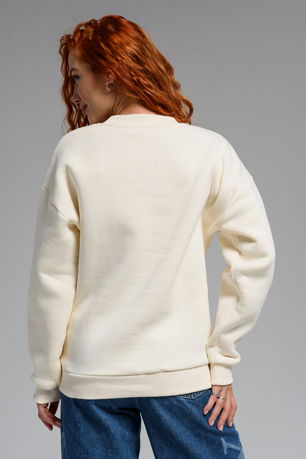 Свитшот Натали Суслова 14422 молочный - фото 2