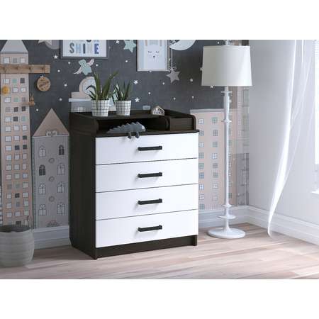 Пеленальный комод aton baby furniture Marvin бодега темная белый