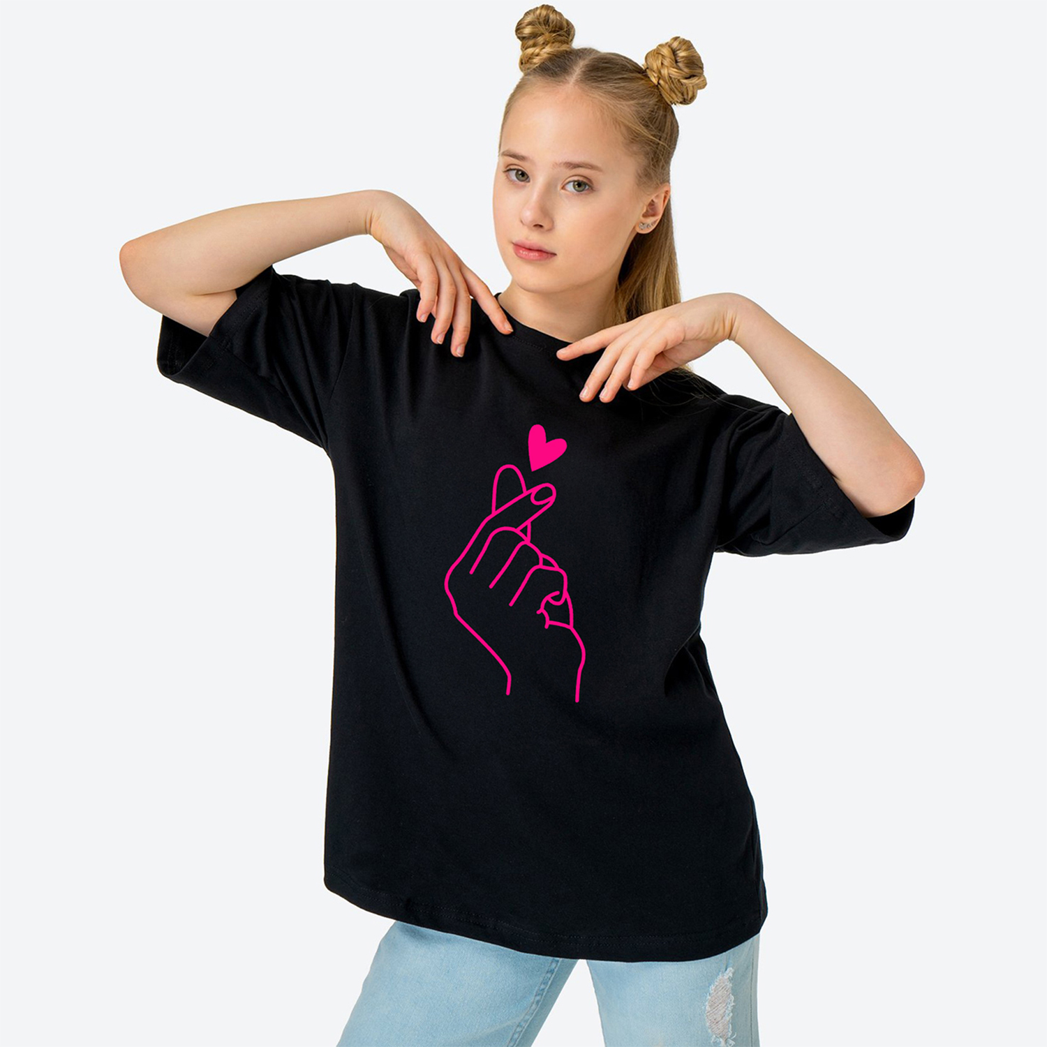 Футболка HappyFox HF0178SPPрука.розовый.черный - фото 6