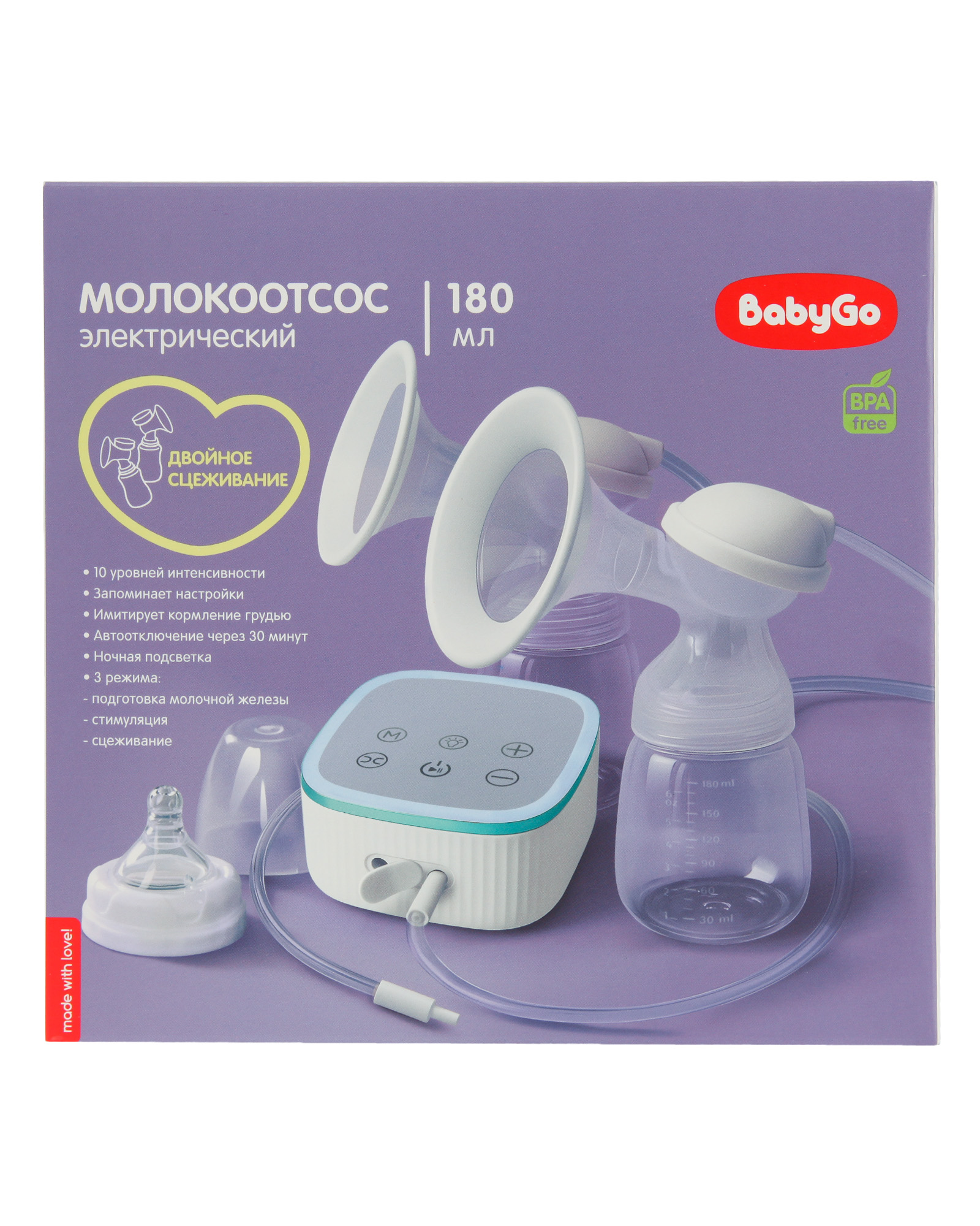Молокоотсос электрический BabyGo - фото 9