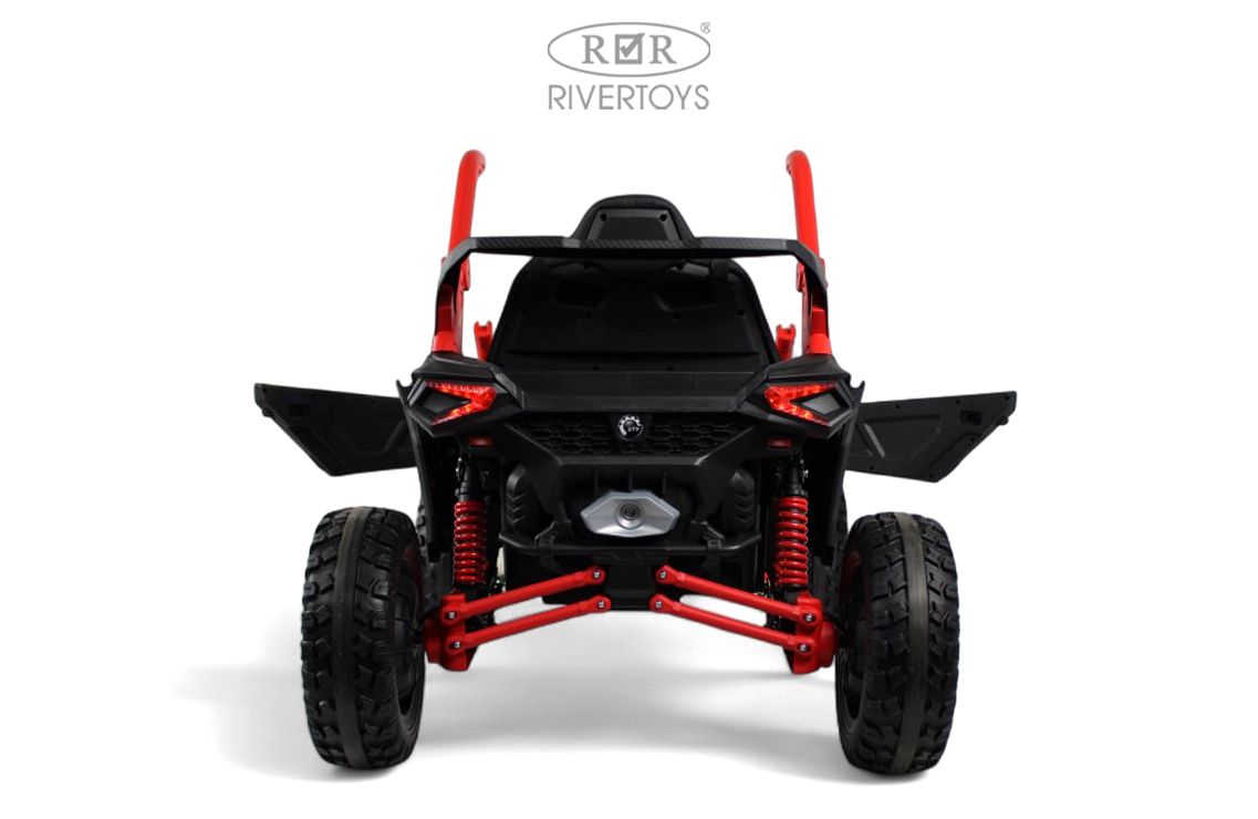 Электромобиль RIVERTOYS Z707ZZ-BLACK-RED С пультом ДУ - фото 3
