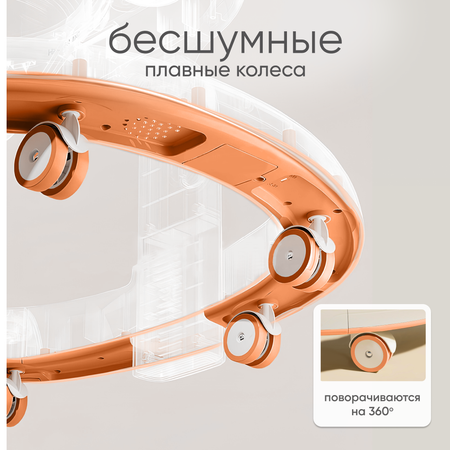 Ходунки детские Solmax каталка с игровой панелью желтая