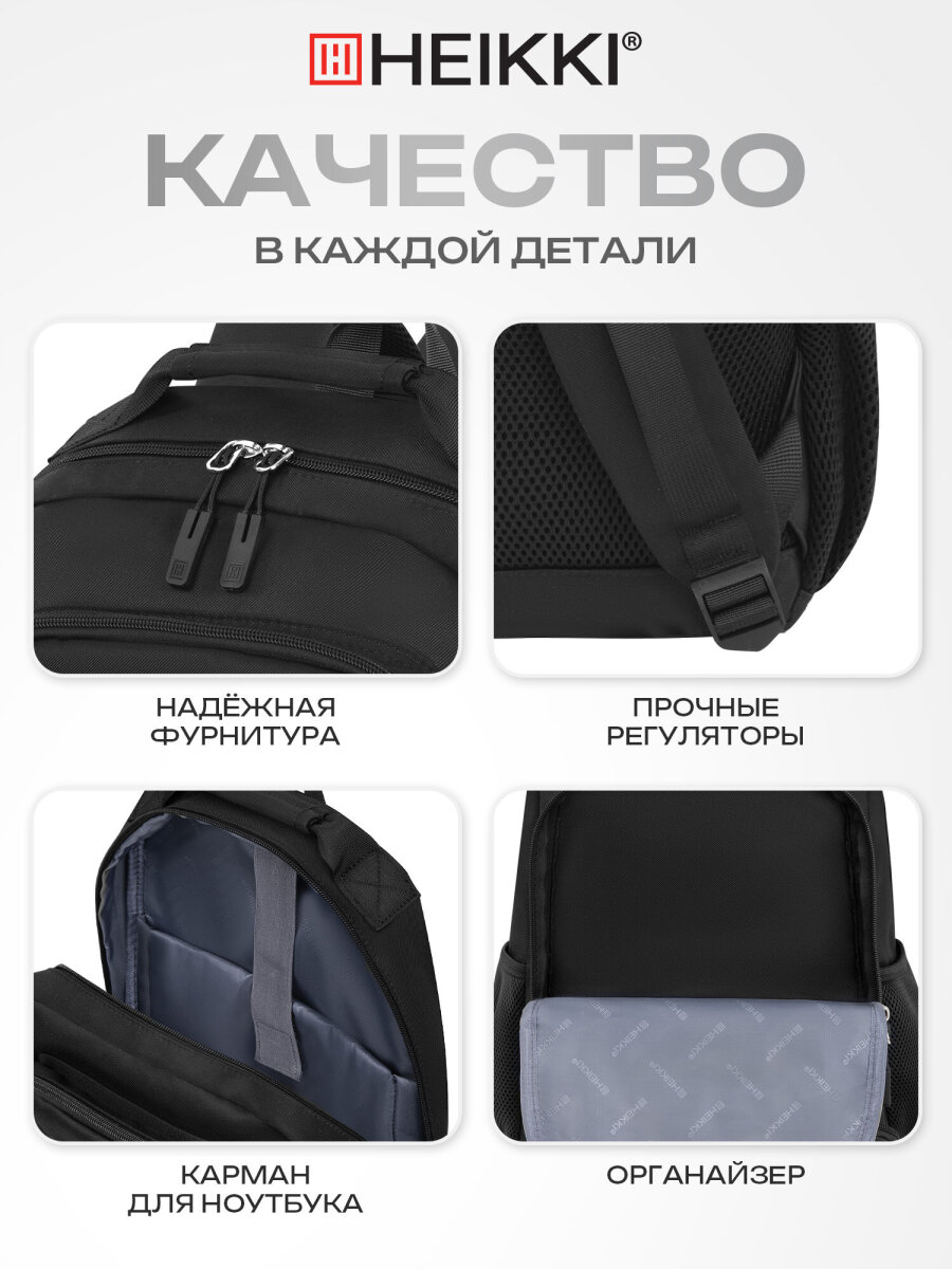 Рюкзак HEIKKI школьный городской для подростков для ноутбука - фото 5